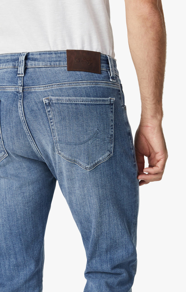 Courage Straight Leg Jeans In Mid Brushed Organic