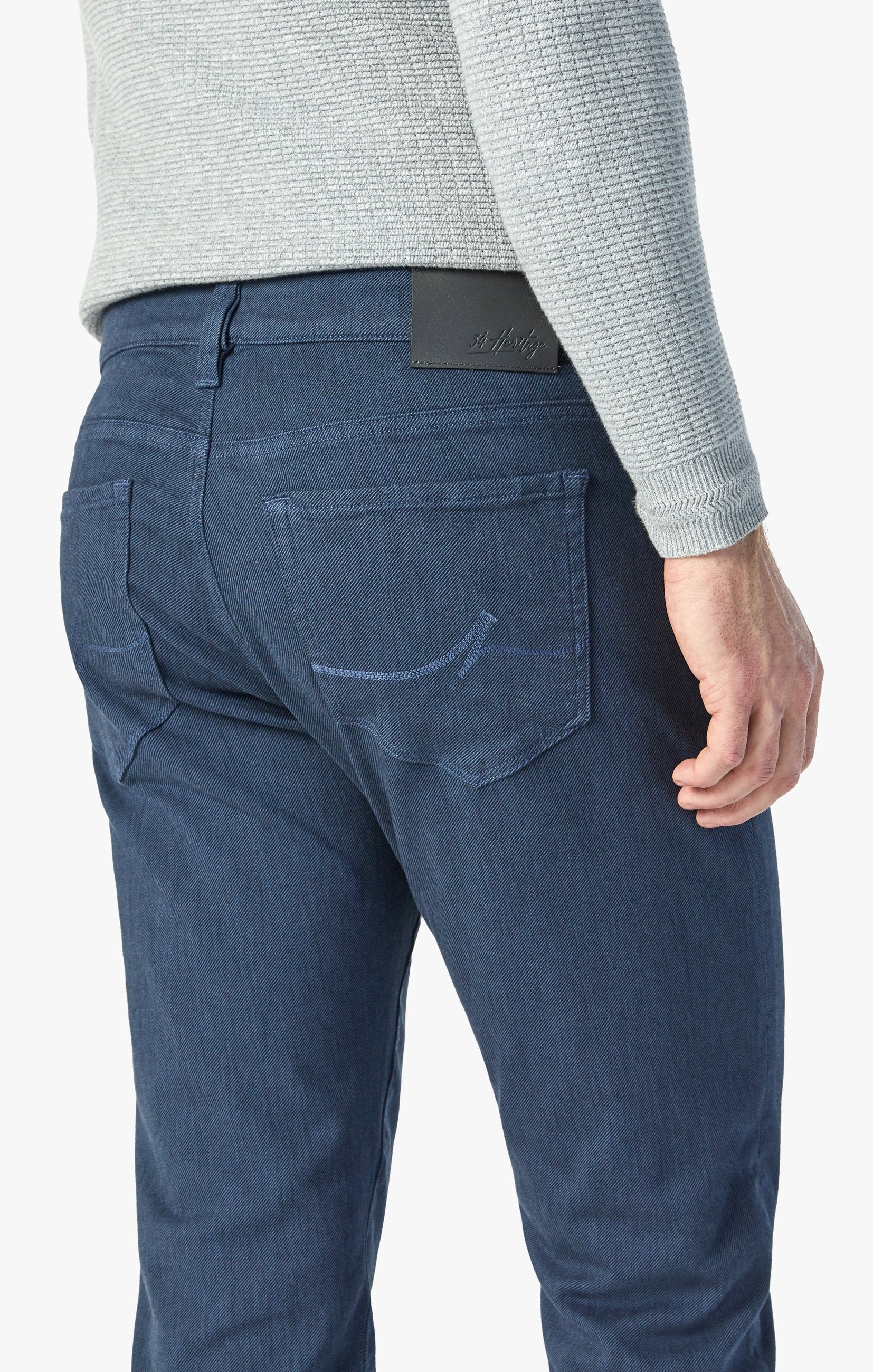 Courage Straight Leg Pants In Insignia Blue Diagonal