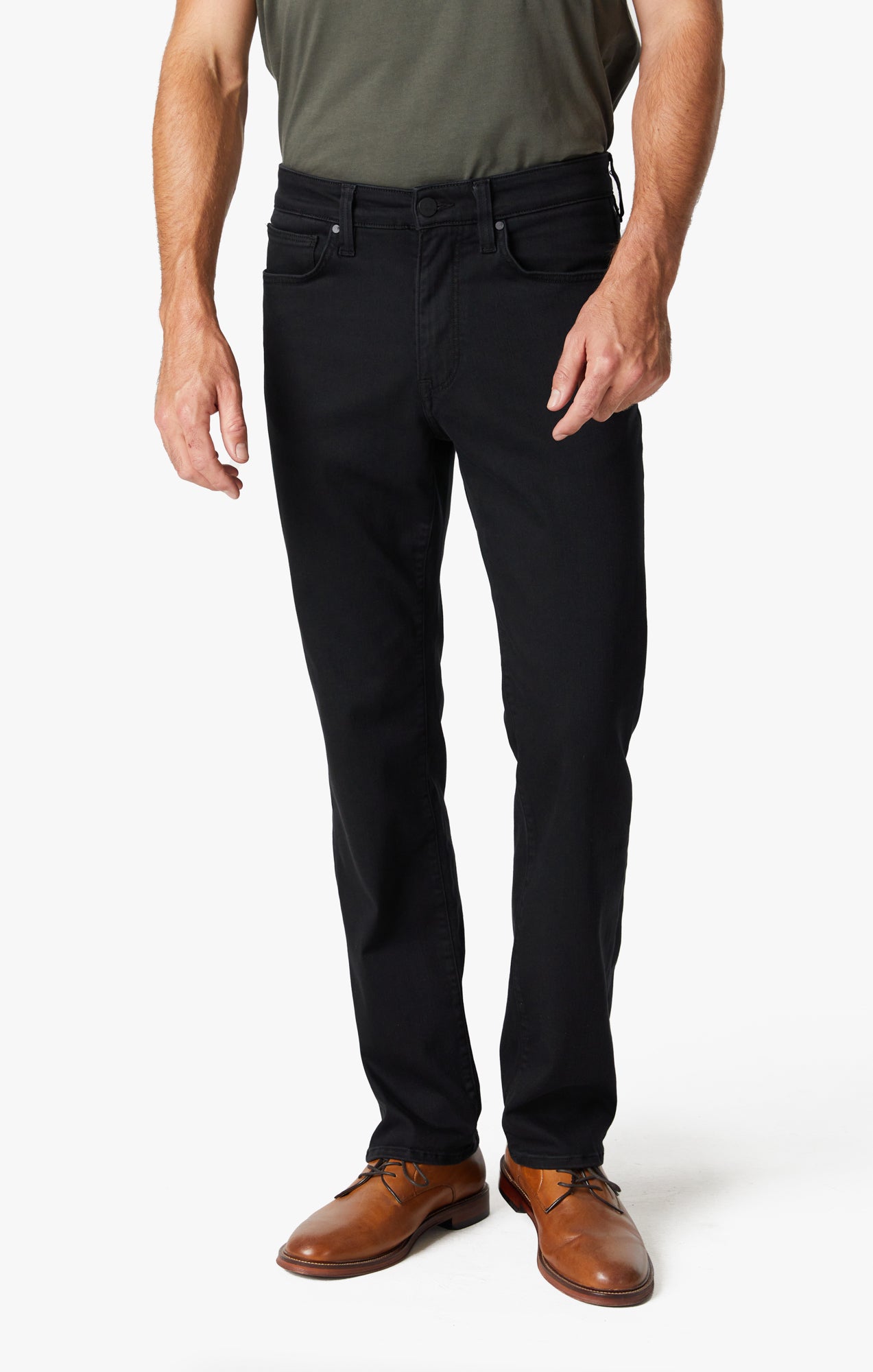 Charisma Relaxed Straight Leg Jeans In Black Urban Image 2