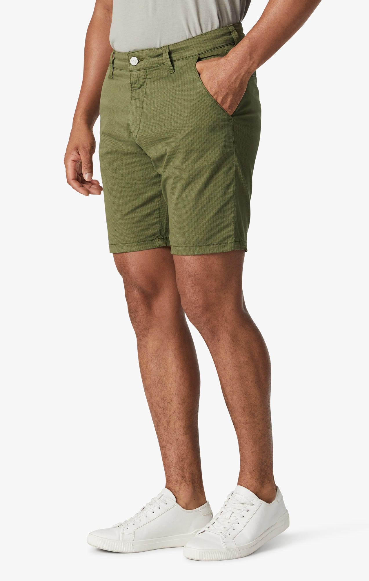 Arizona Shorts In Green Tie Print Image 4