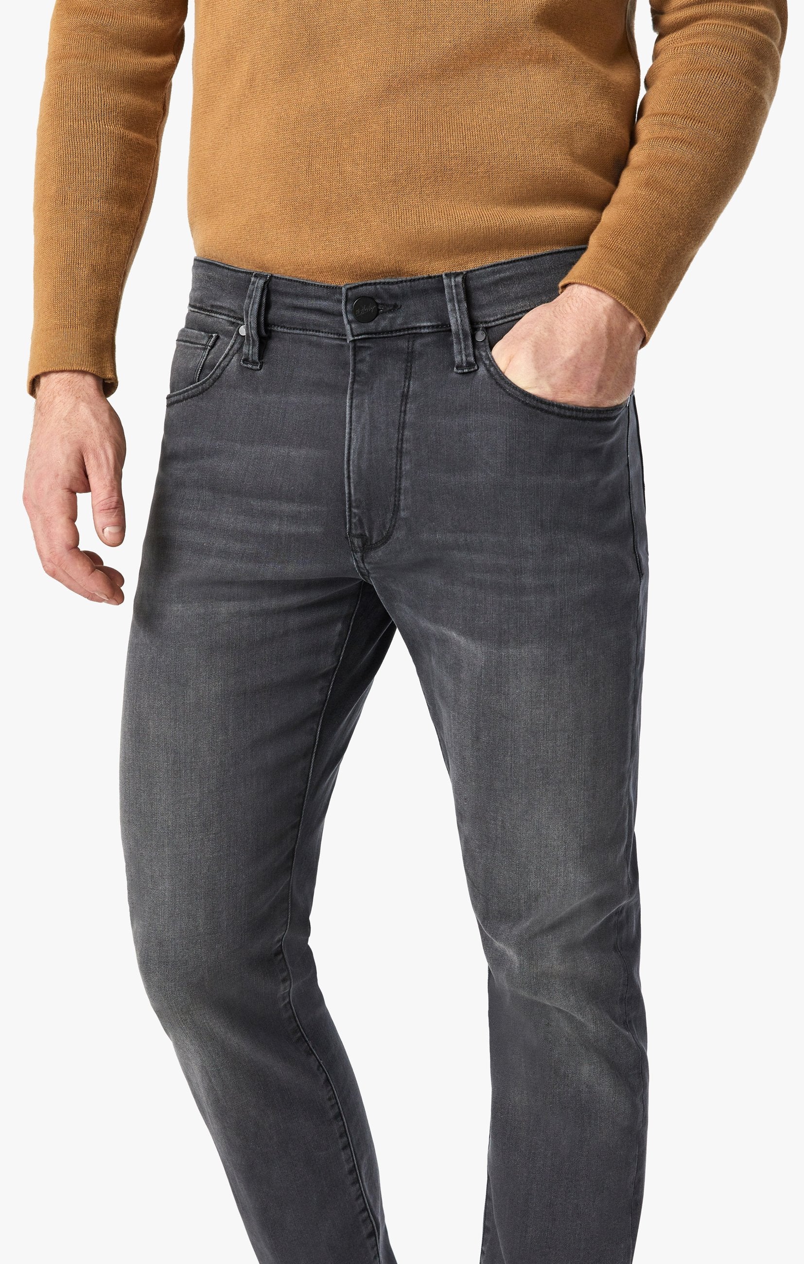 Courage Straight Leg Jeans In Grey Urban