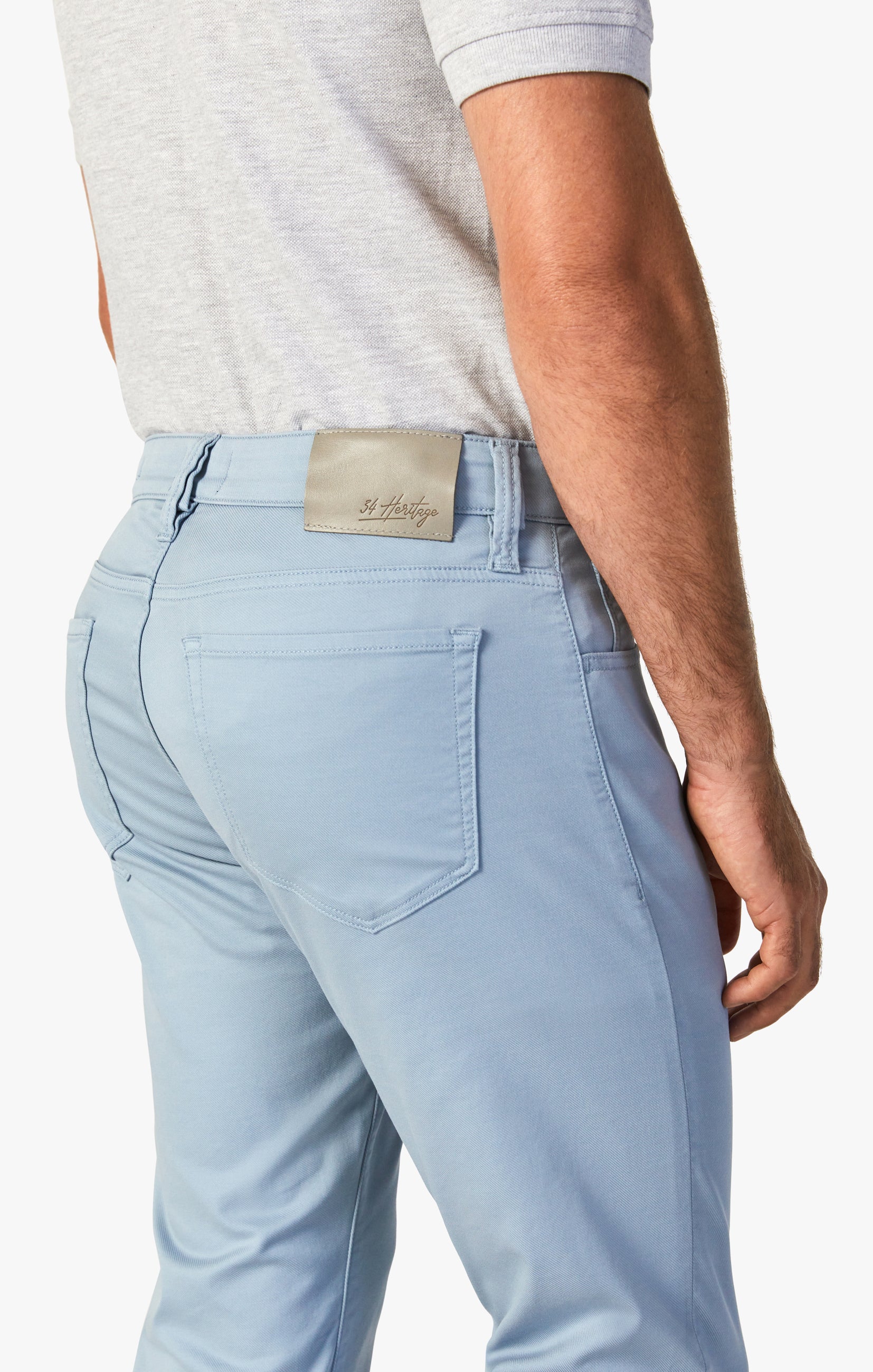 Men's pants chinos - light blue P894 | Ombre.com - Men's clothing online