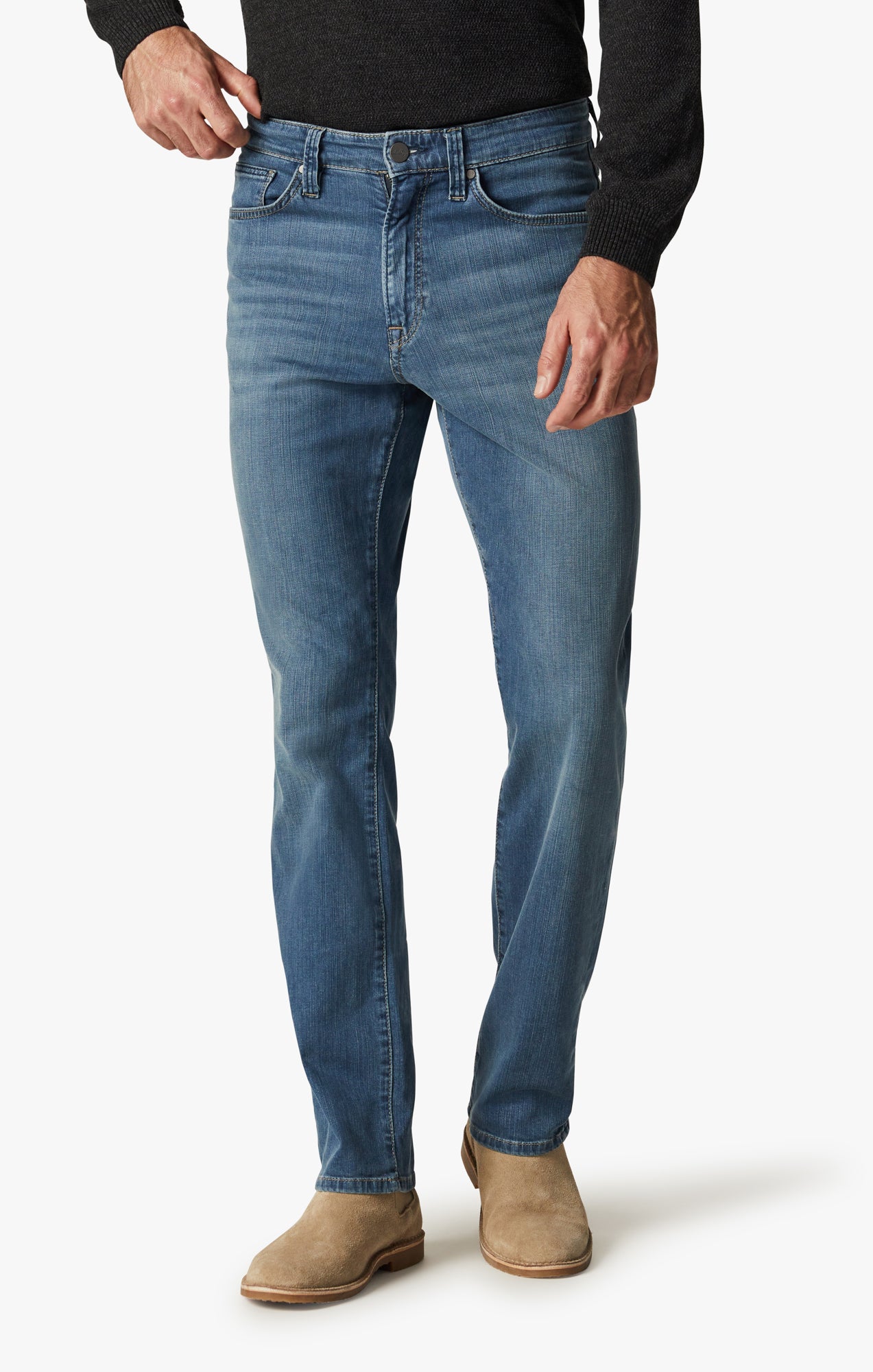 Charisma Relaxed Straight Jeans In Mid Soft Image 4