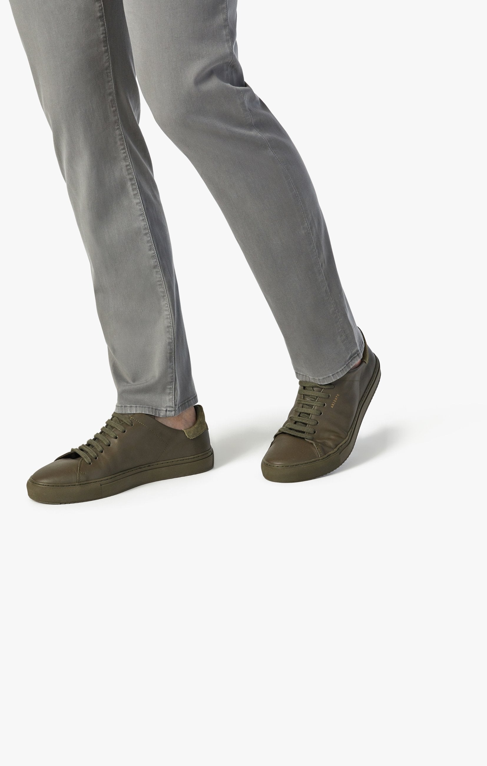 Courage Straight Leg Pants In Pewter Twill Image 6