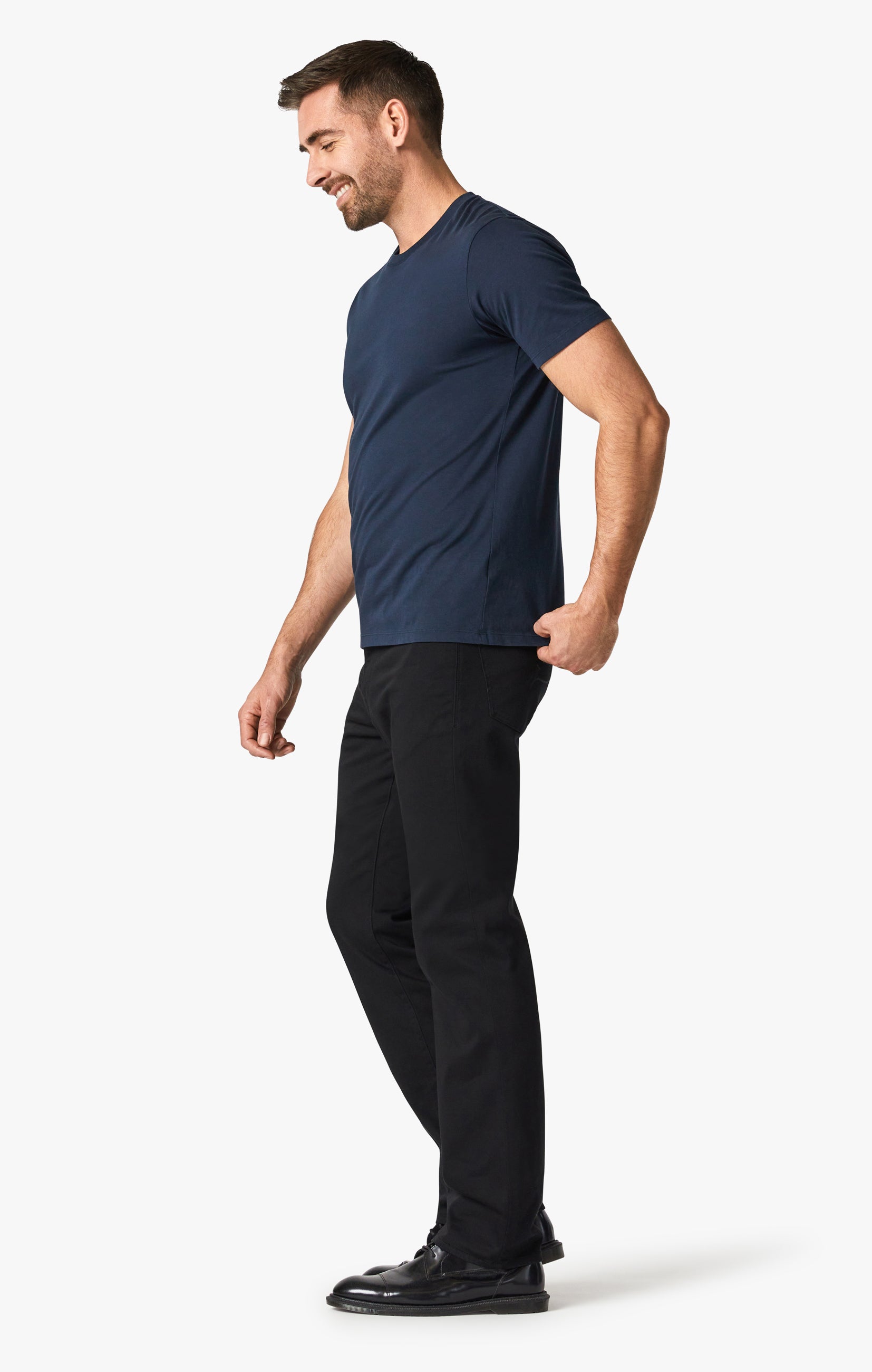 Charisma Relaxed Straight Pants In Select Double Black Image 5