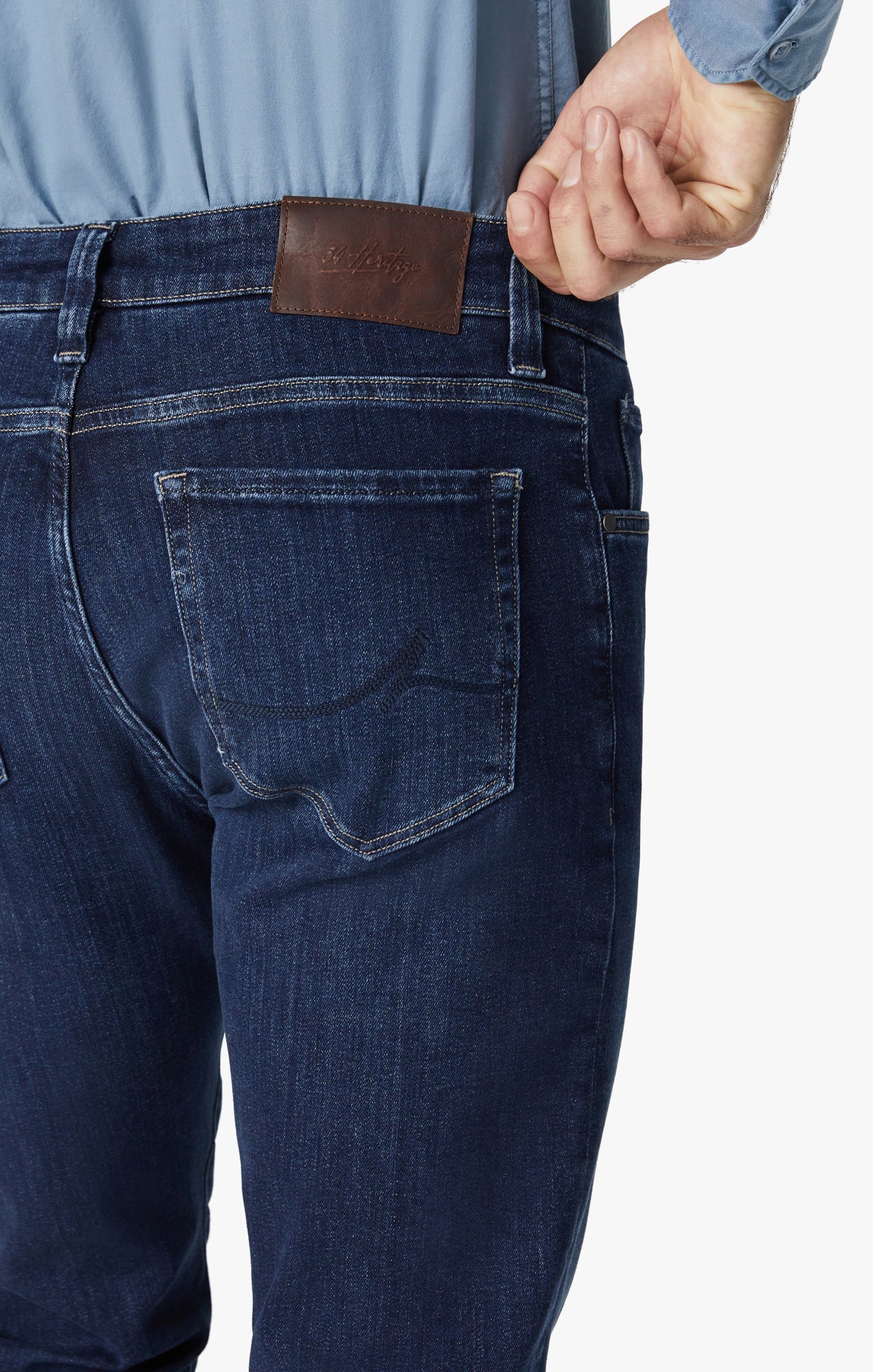 Courage Straight Leg Jeans In Deep Brushed Organic Image 4