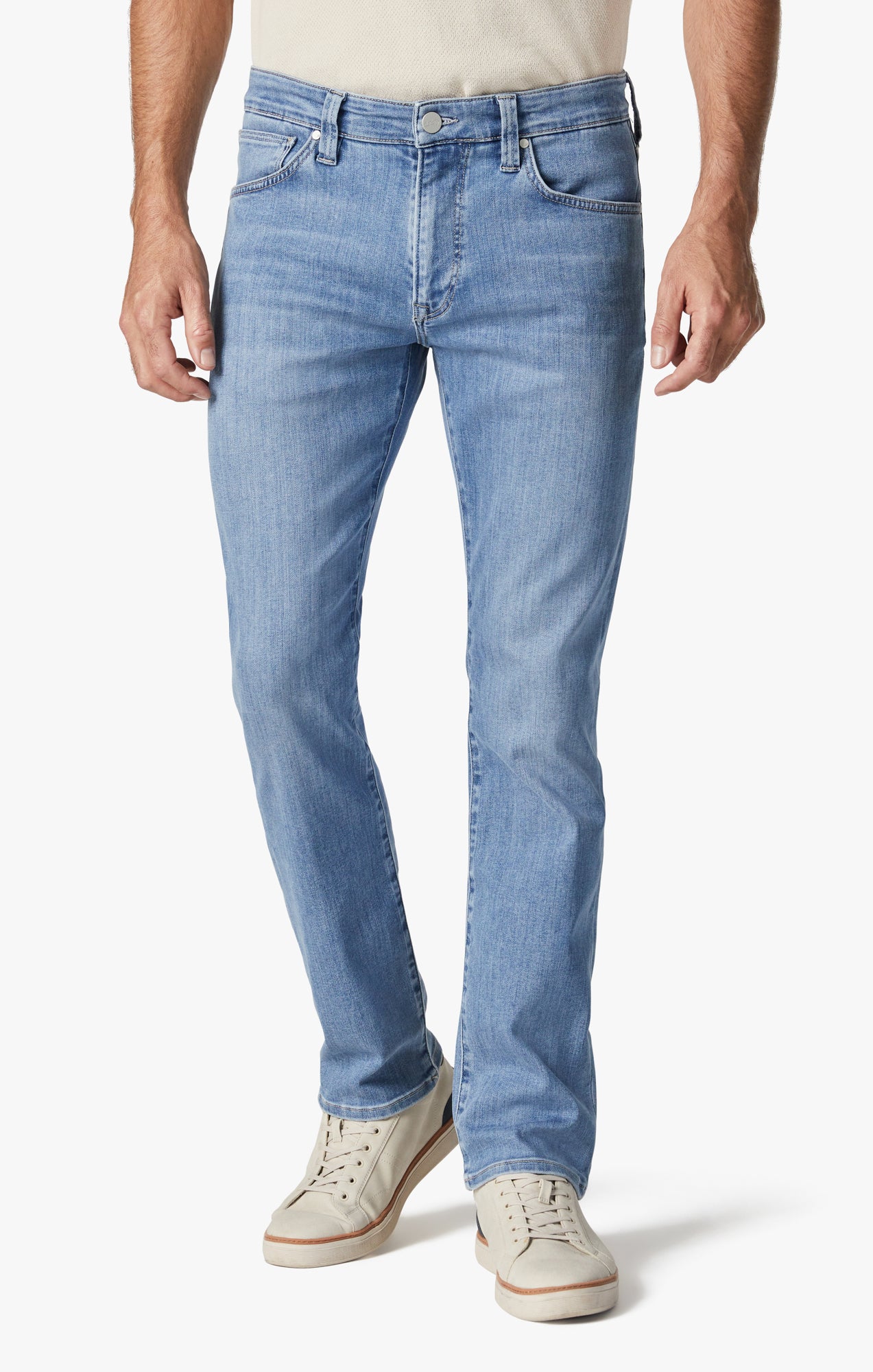 Courage Straight Leg Jeans In Light Brushed Urban Image 2