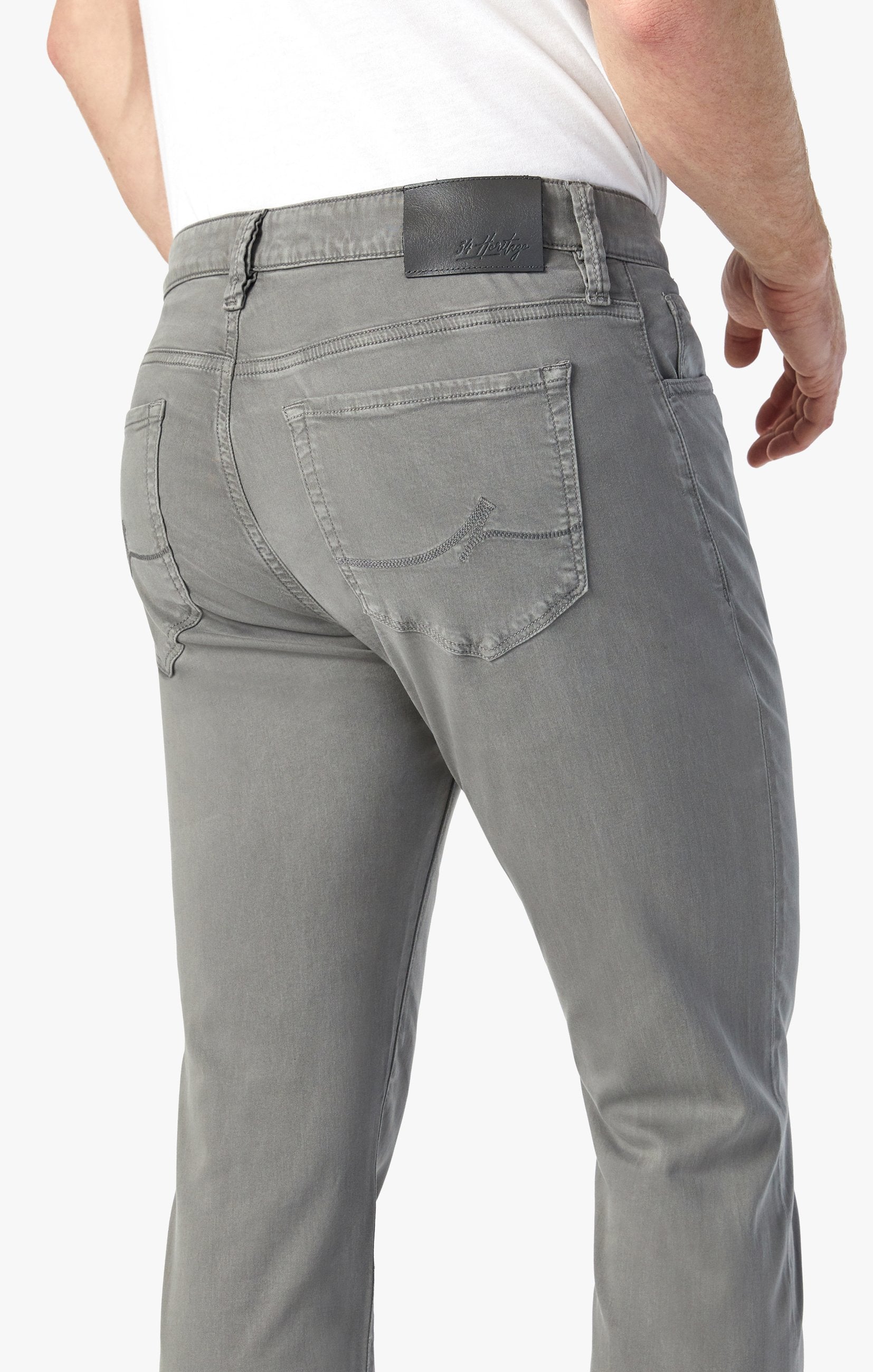 Courage Straight Leg Pants In Pewter Twill
