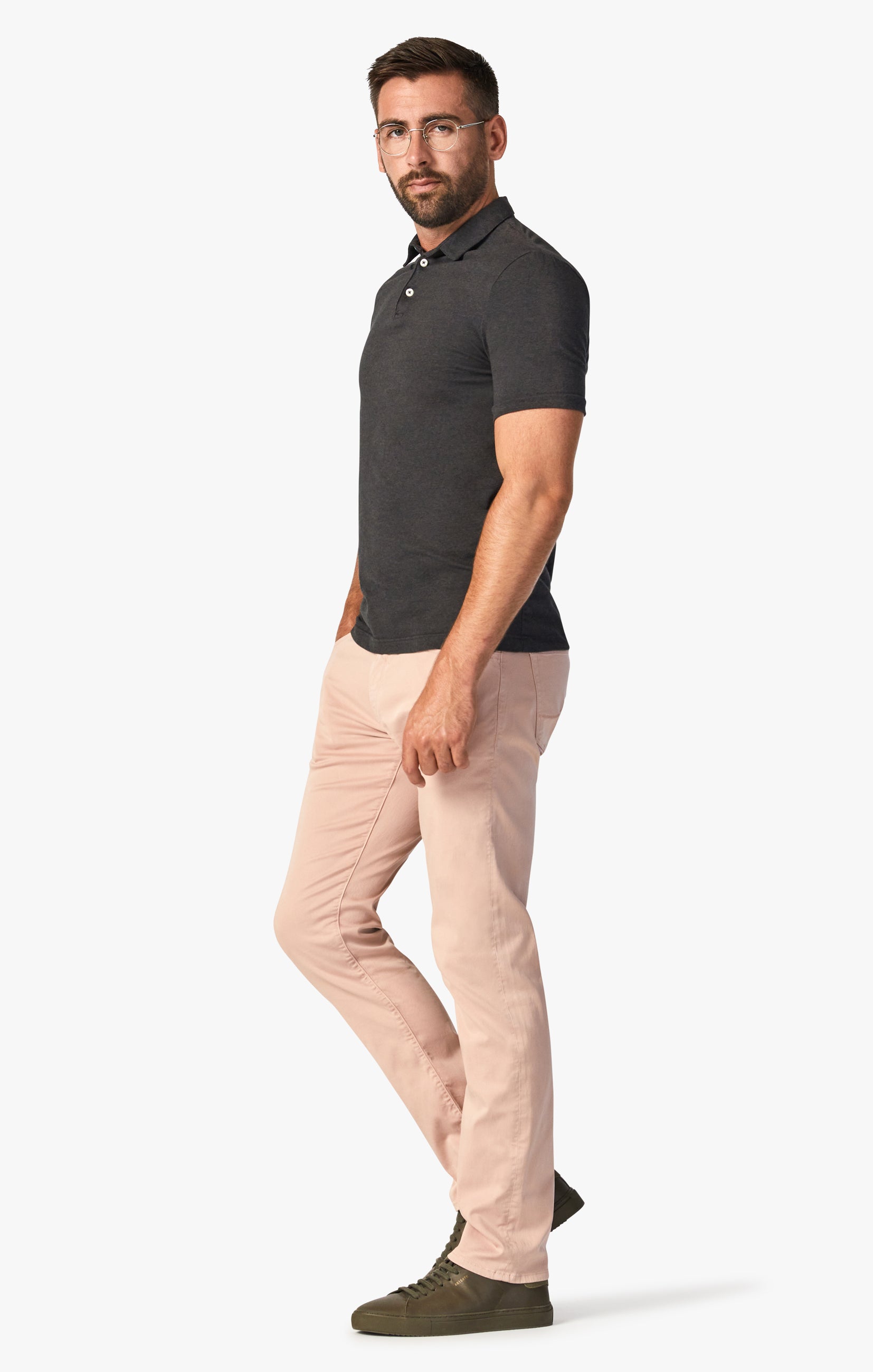 Charisma Relaxed Straight Pants In Rose Twill Image 7