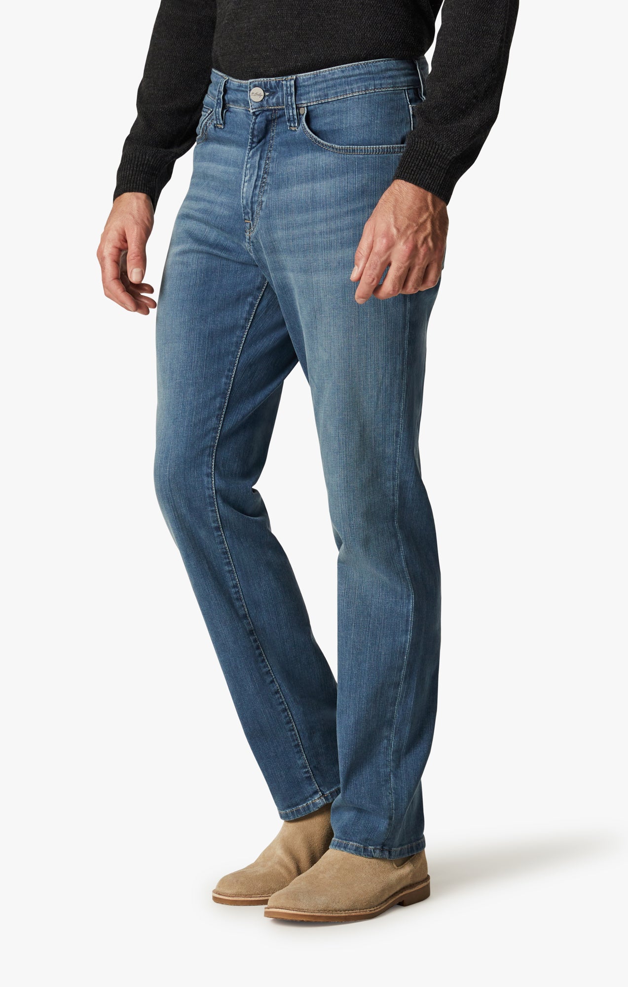 Charisma Relaxed Straight Jeans In Mid Soft Image 4