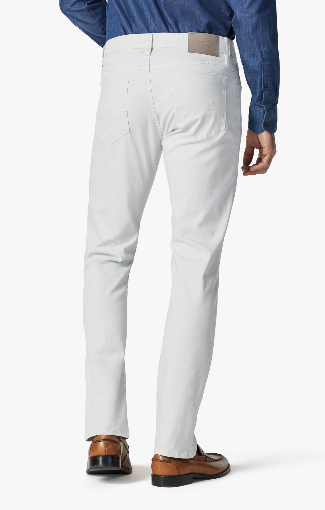 Charisma Relaxed Straight Pants In Stone Twill – 34 Heritage