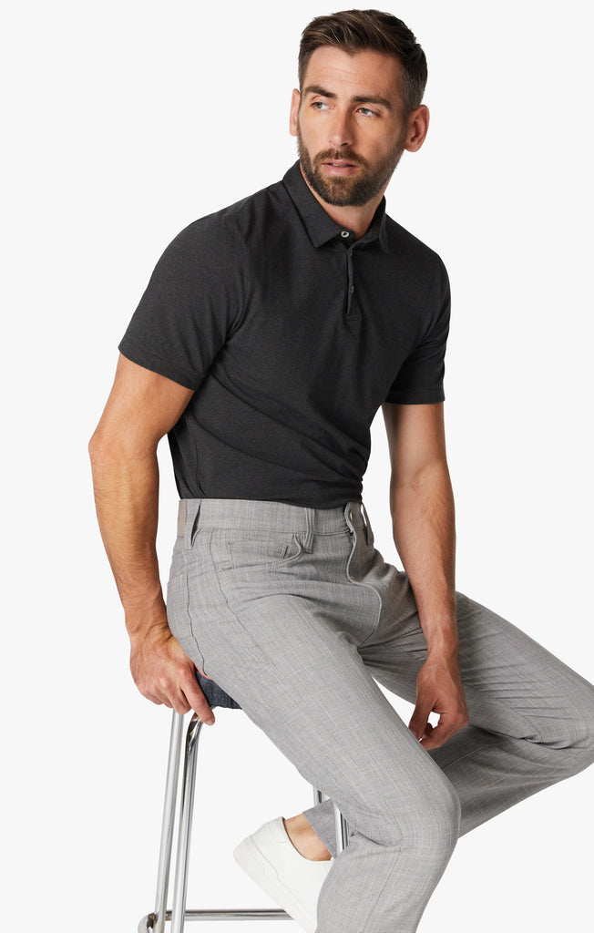 Charisma Relaxed Straight Pants In Magnet Cross Twill