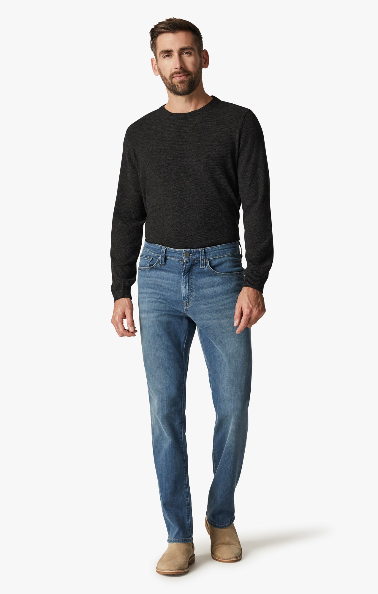 Charisma Relaxed Straight Jeans In Mid Soft Image 2