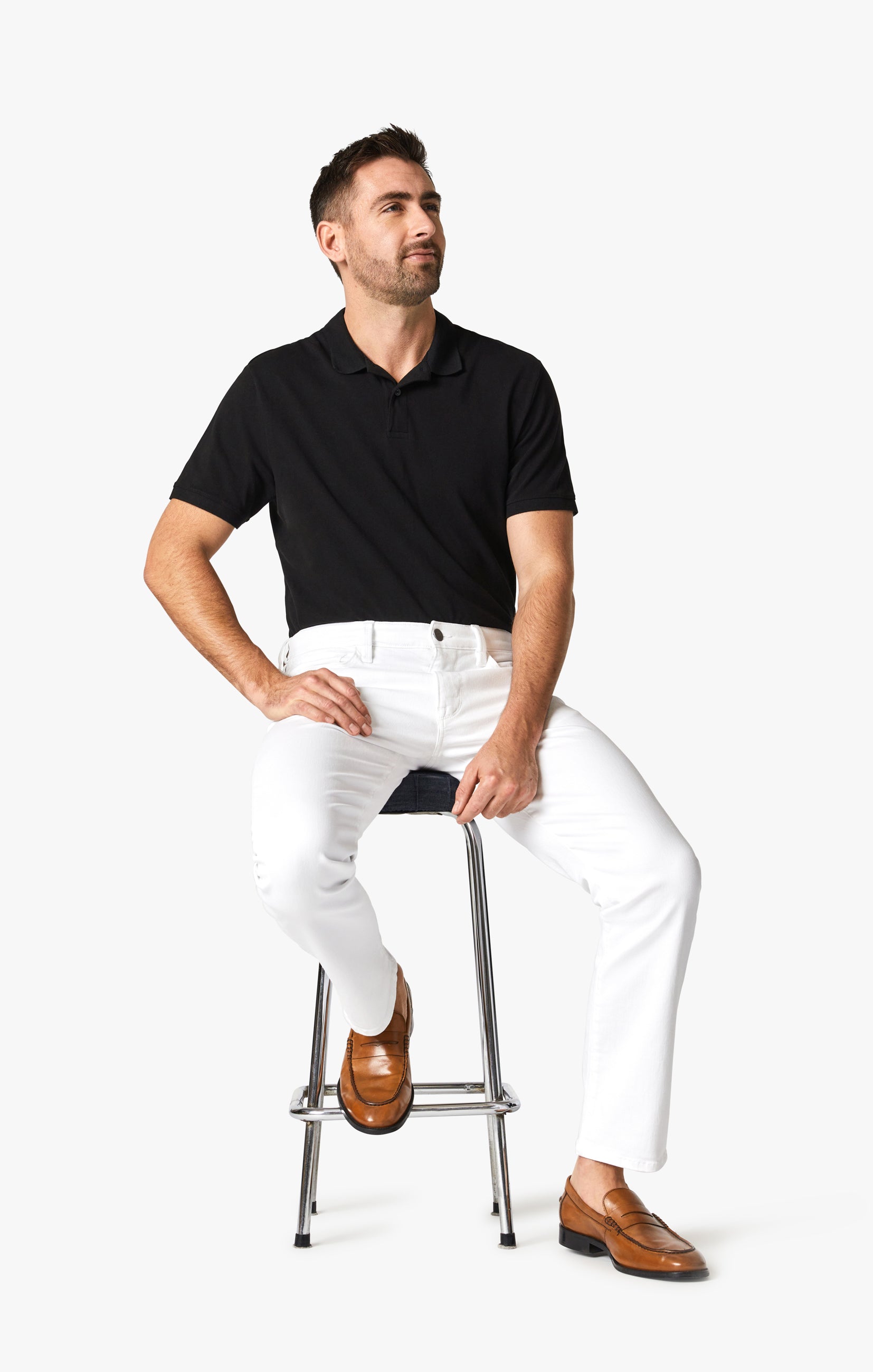 Courage Straight Leg Pants In Double White Comfort Image 8