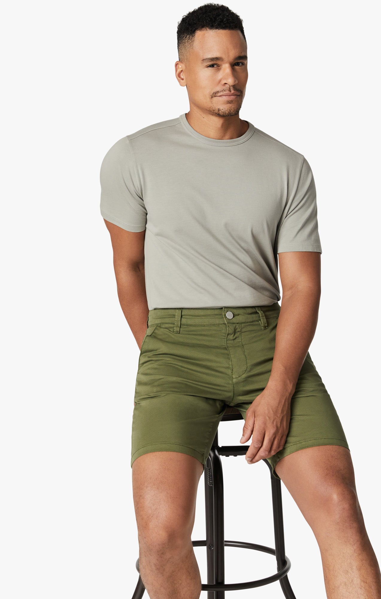 Arizona Shorts In Green Tie Print Image 6