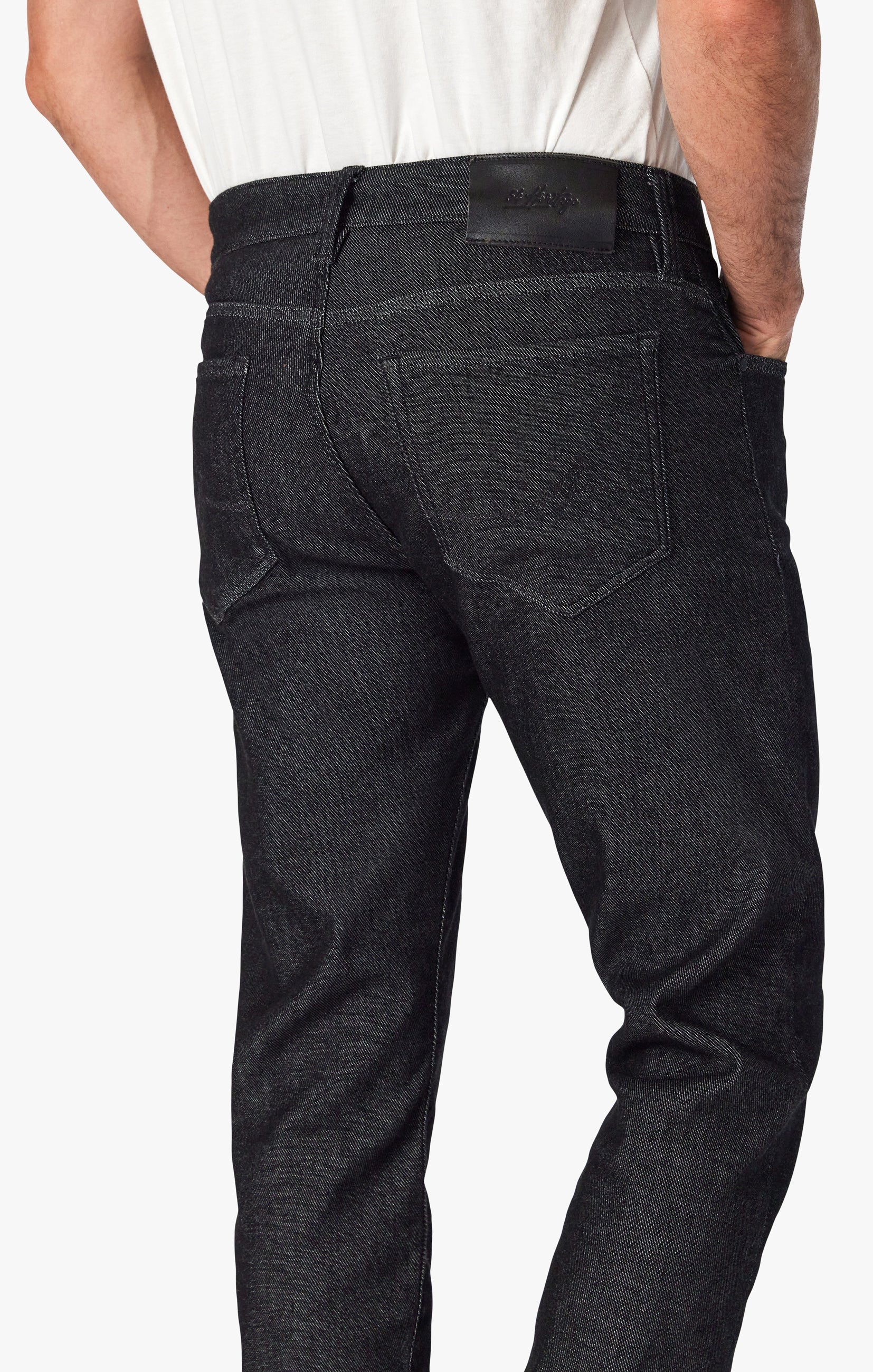 Courage Straight Leg Jeans In Smoke Structure