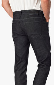 Courage Straight Leg Jeans In Smoke Structure