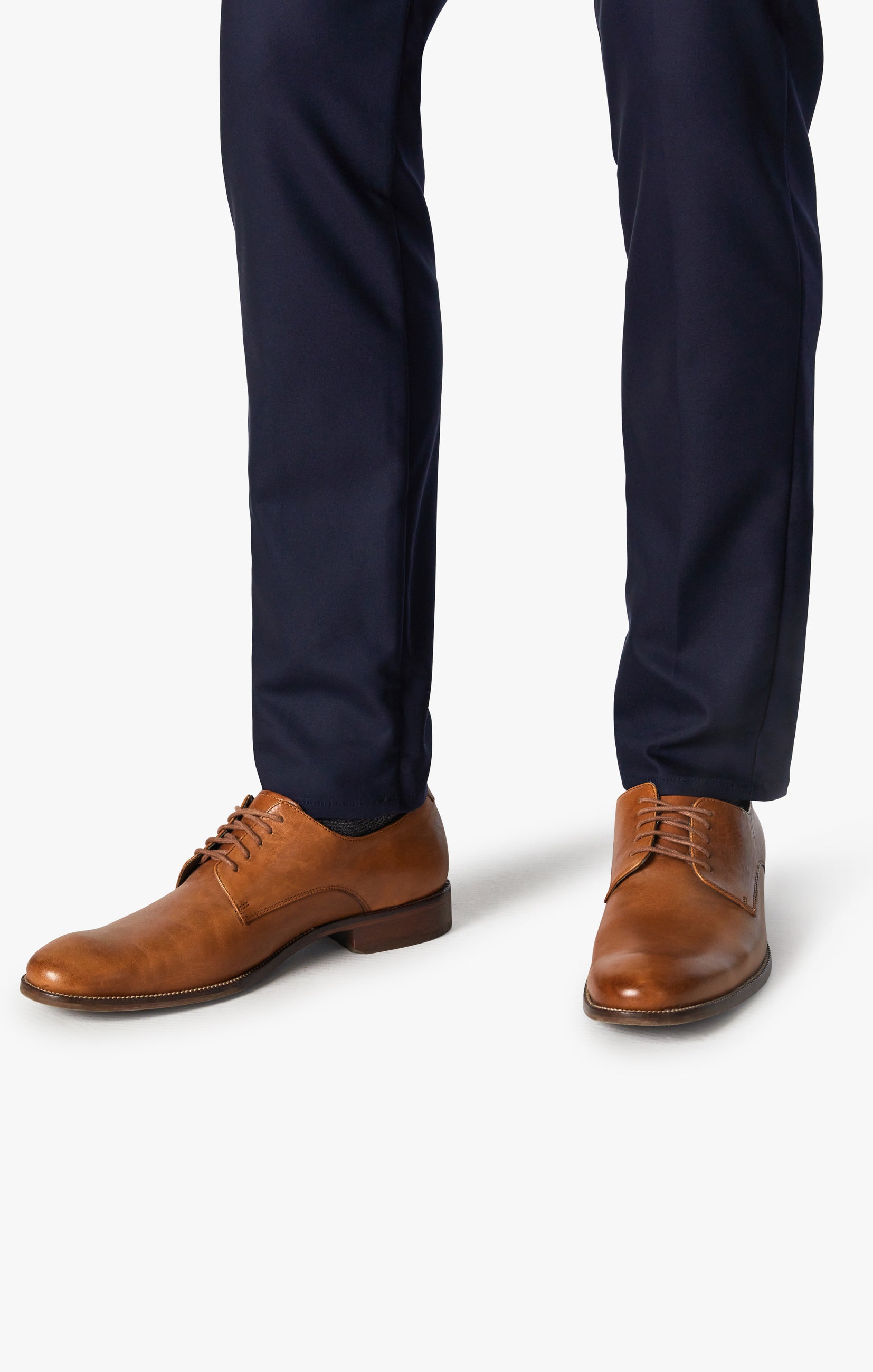 Verona Tailored Chino Pants In Navy High Flyer Image 3