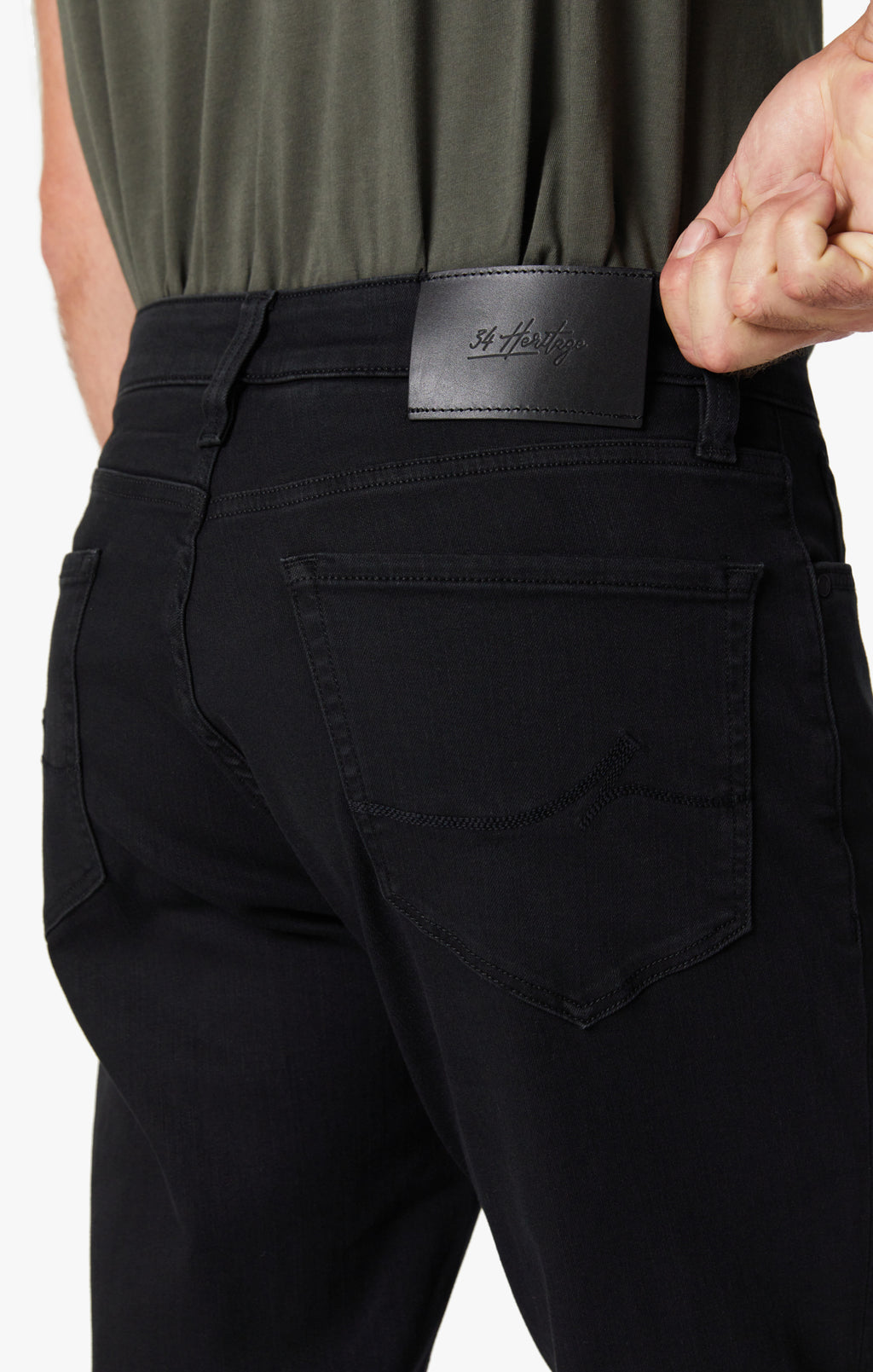 Charisma Relaxed Straight Leg Jeans In Black Urban