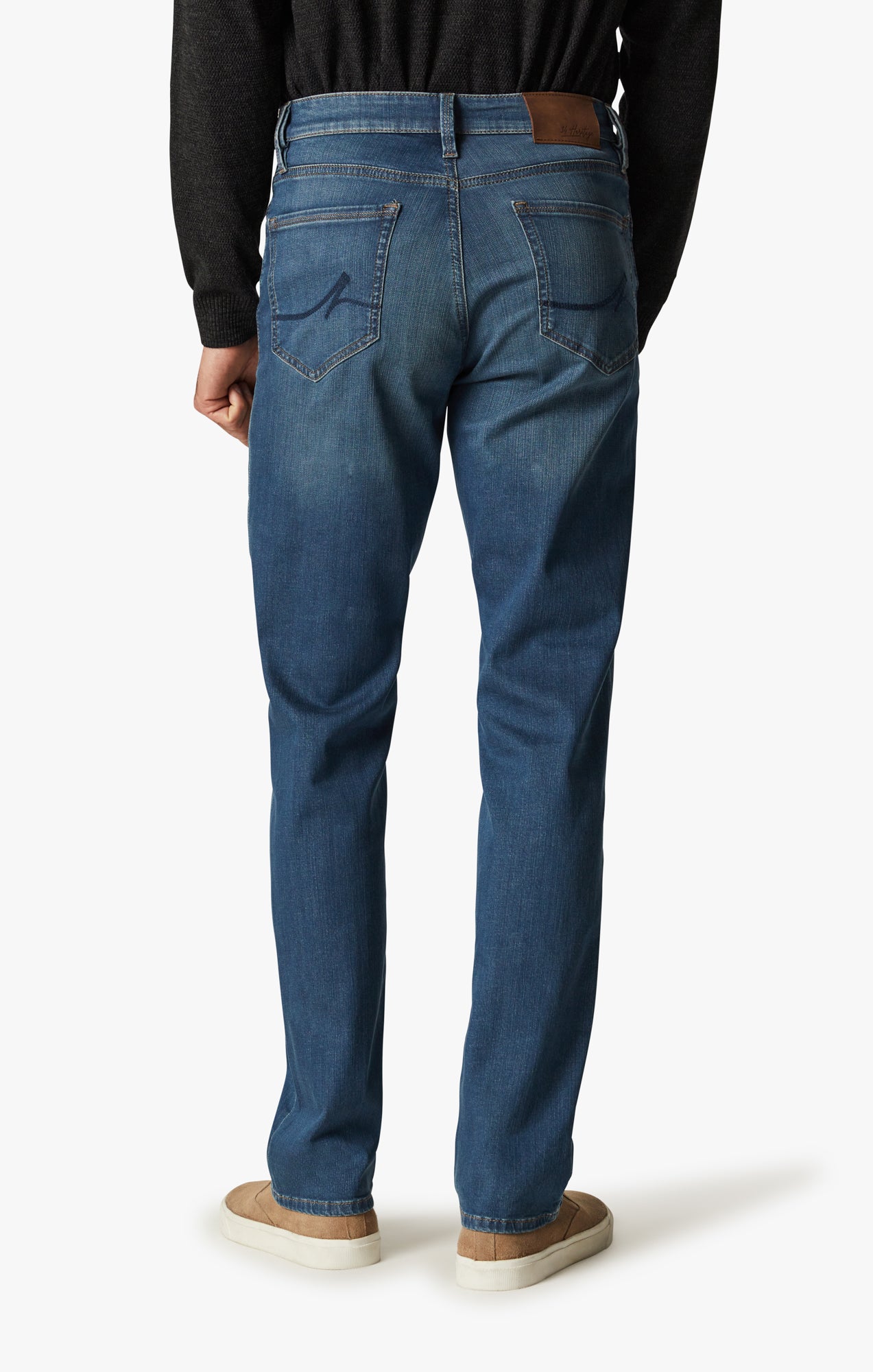 Charisma Relaxed Straight Jeans In Mid Cashmere Image 4
