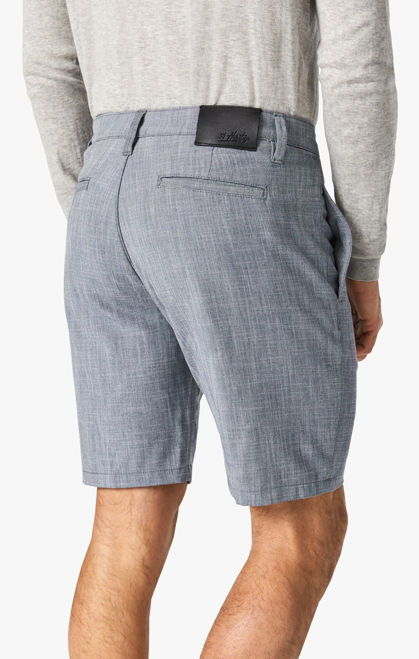 Nevada Shorts In Grey Cross Twill Image 5