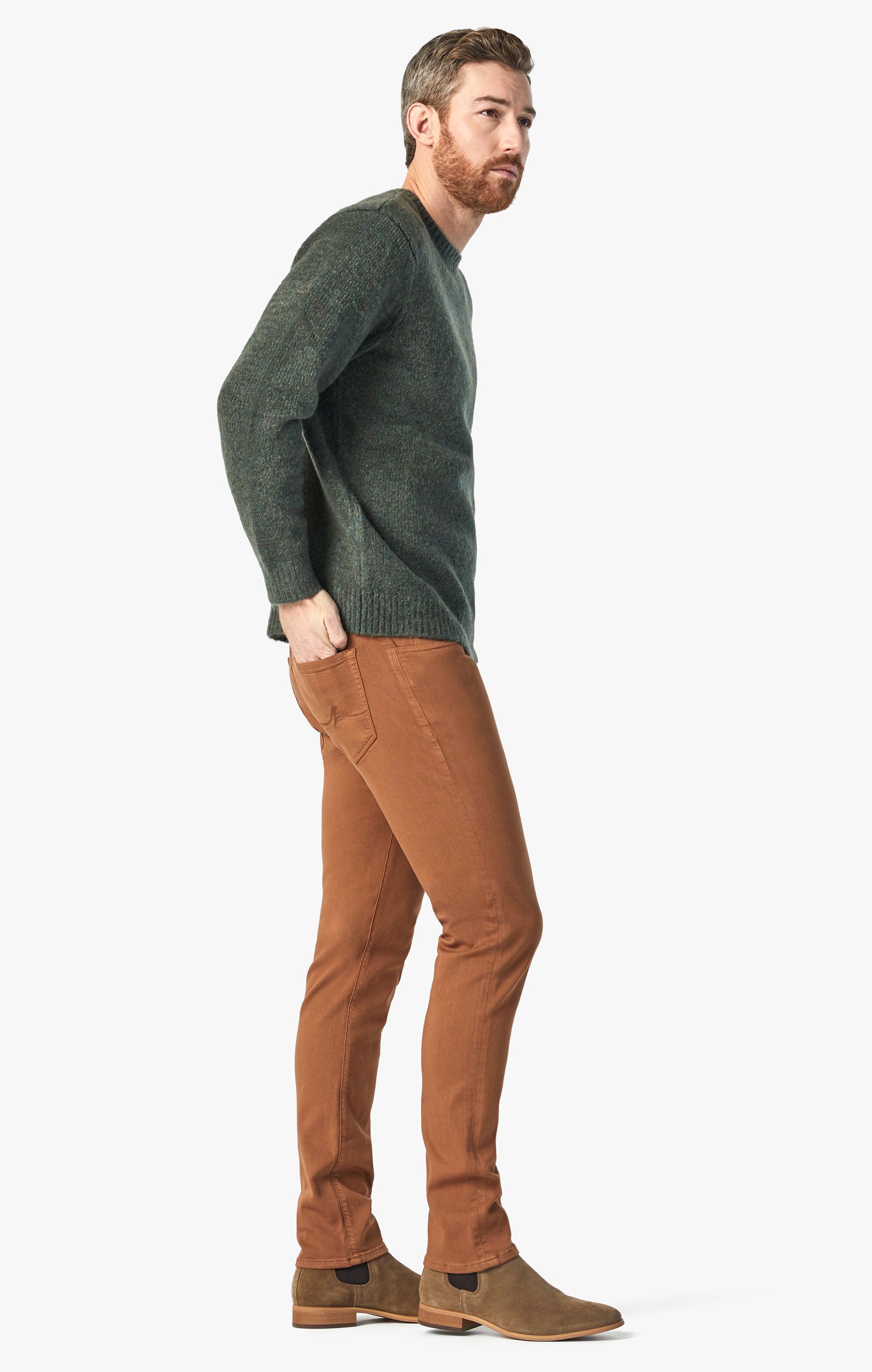 Courage Straight Leg Pants In Toffee Comfort Image 8