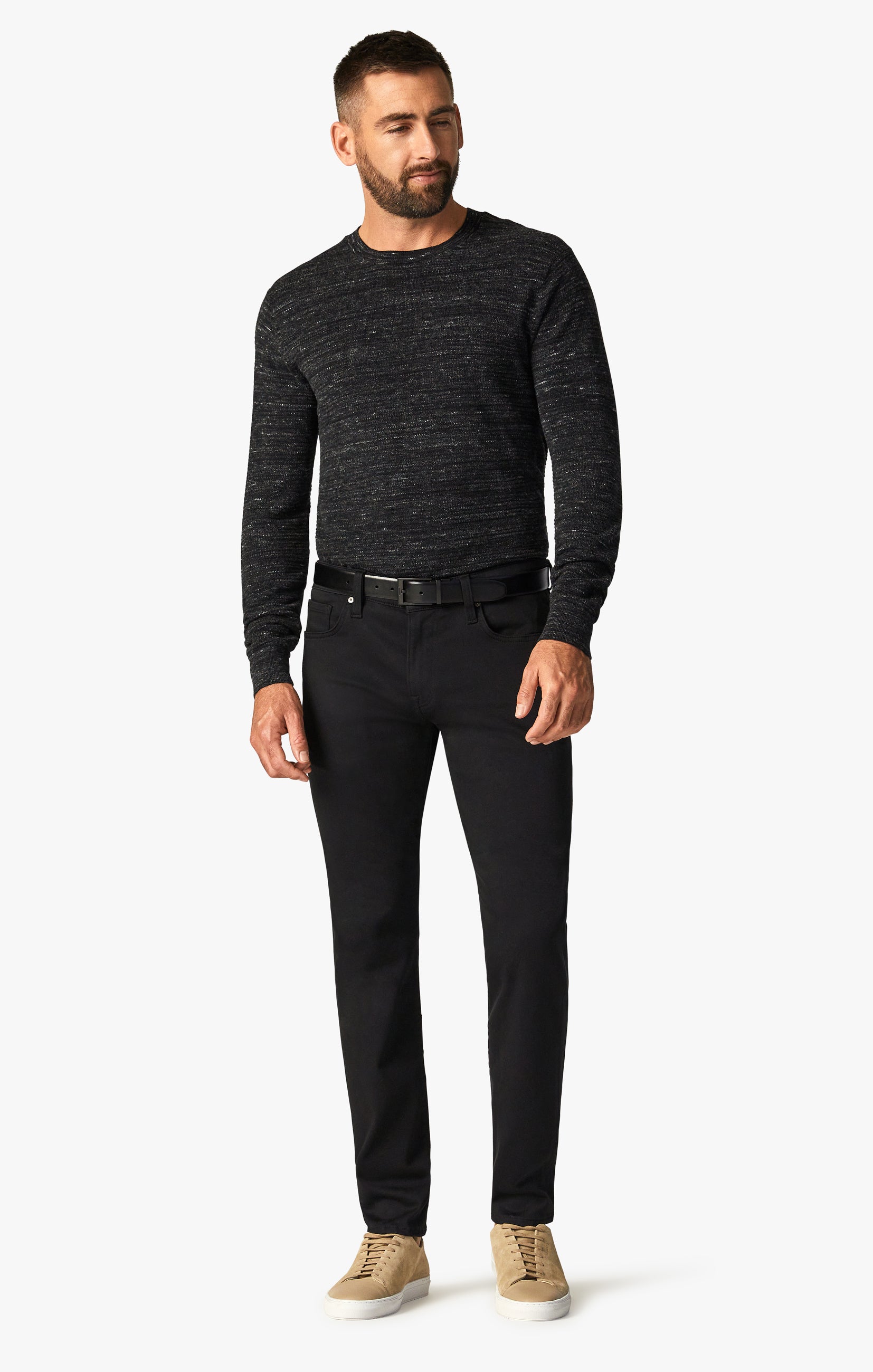 Cool Tapered Leg Pants in Select Double Black Image 2