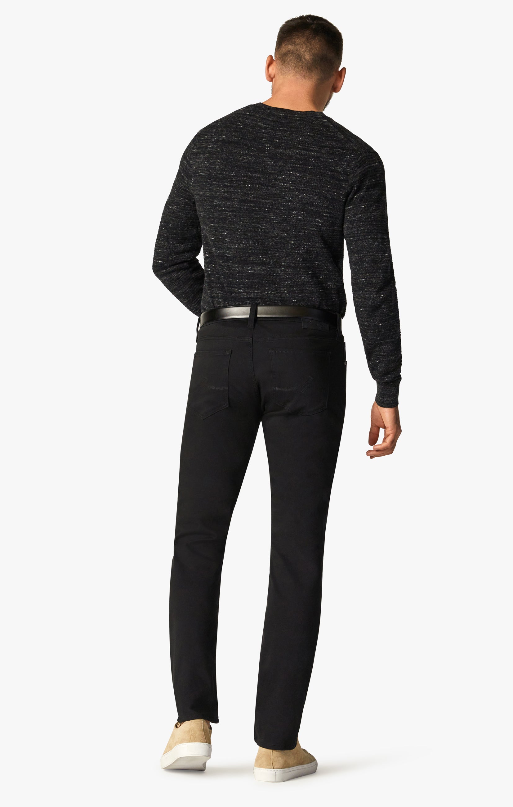 Cool Tapered Leg Pants in Select Double Black Image 4