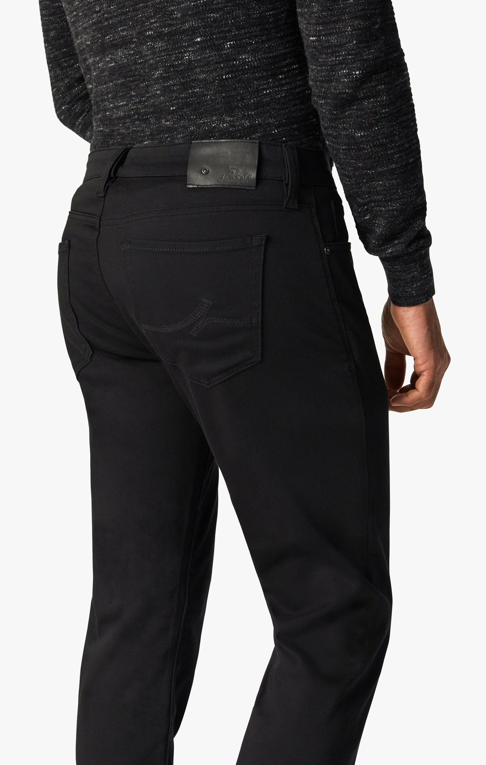 Cool Tapered Leg Pants in Select Double Black Image 6