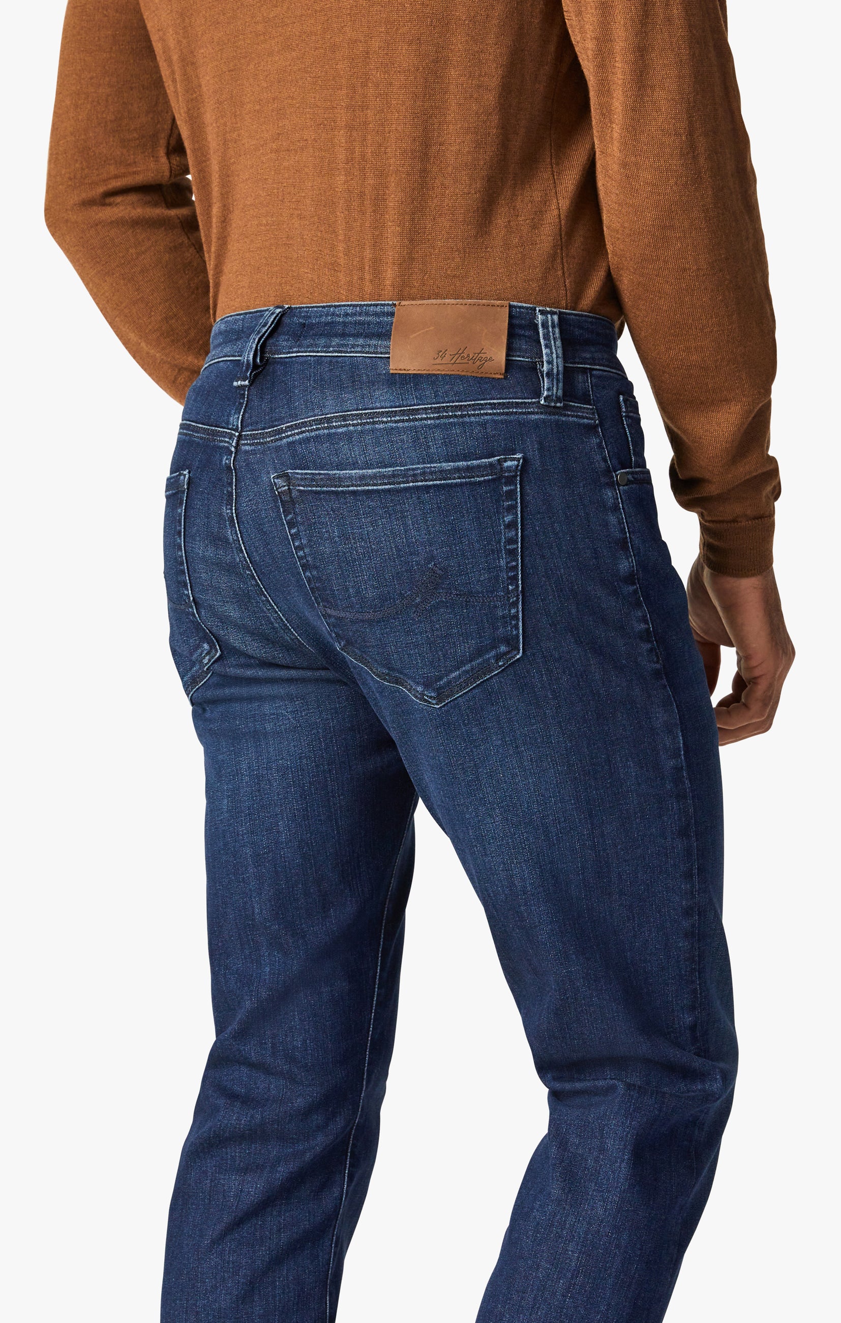 34 Heritage Men's Cool Mid-Rise Tapered Leg Jeans In Dark Urban