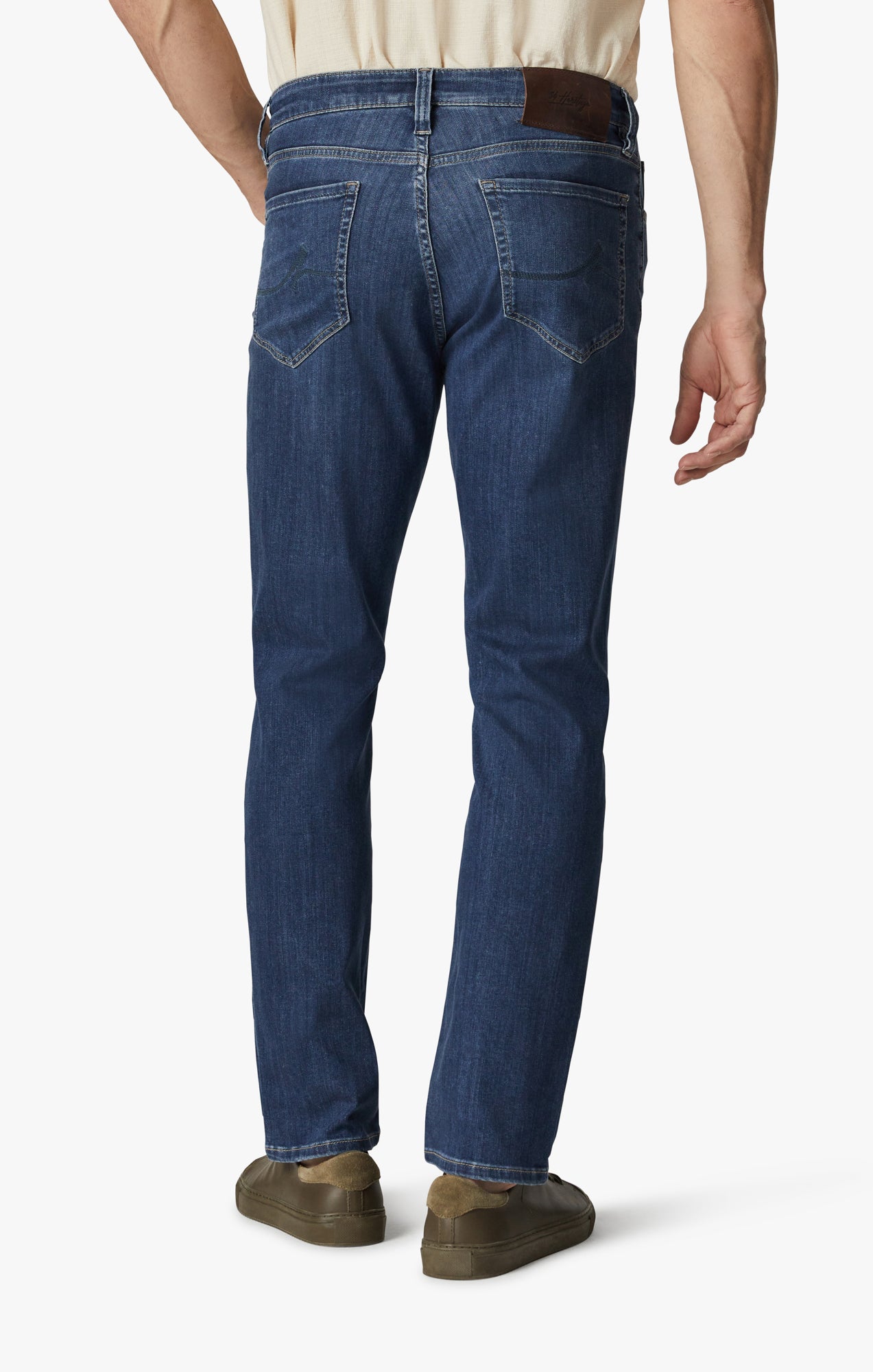Charisma Relaxed Straight Leg Jeans In Mid Brushed Refined Image 4