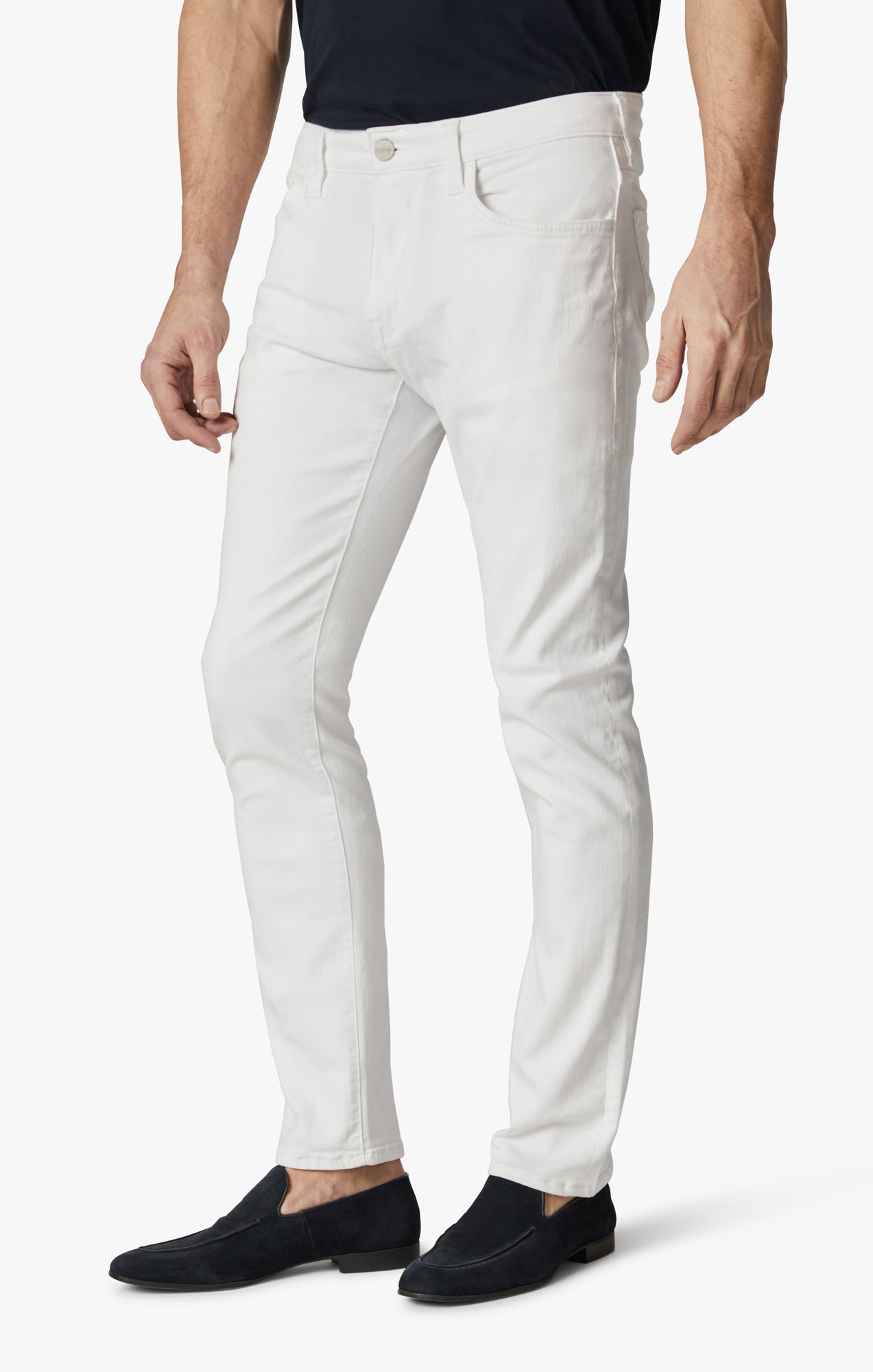Cool Slim Leg Pants In Double White Comfort Image 5