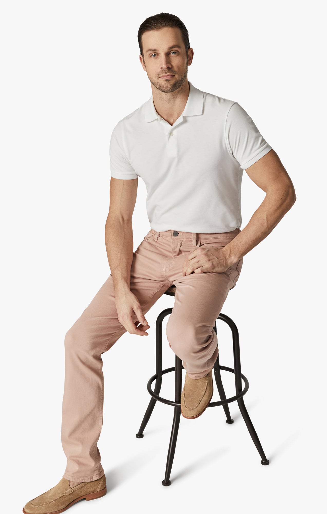 Courage Straight Leg Pants In Rose Comfort