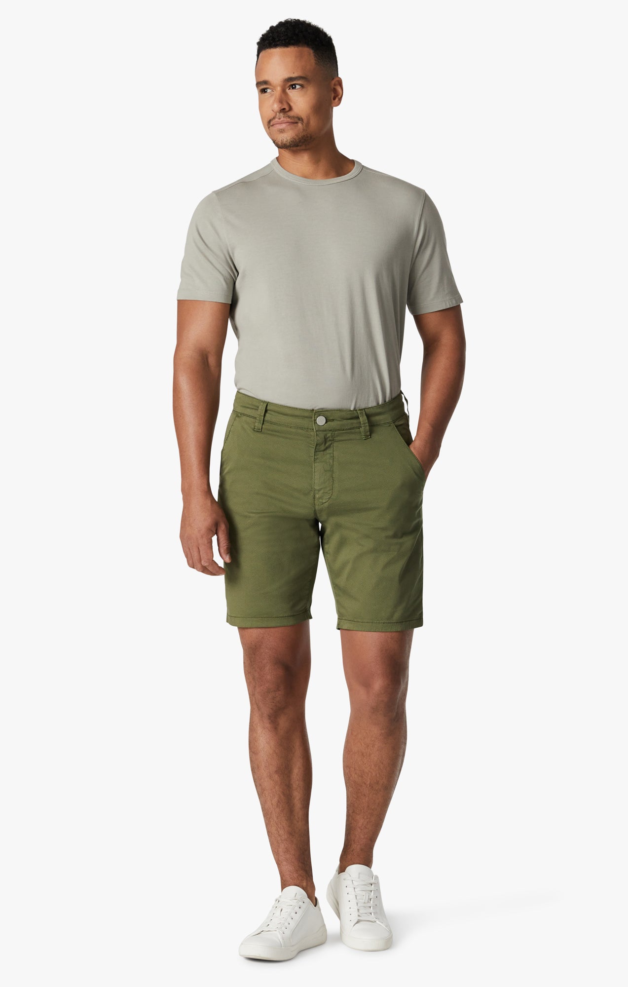 Arizona Shorts In Green Tie Print Image 1