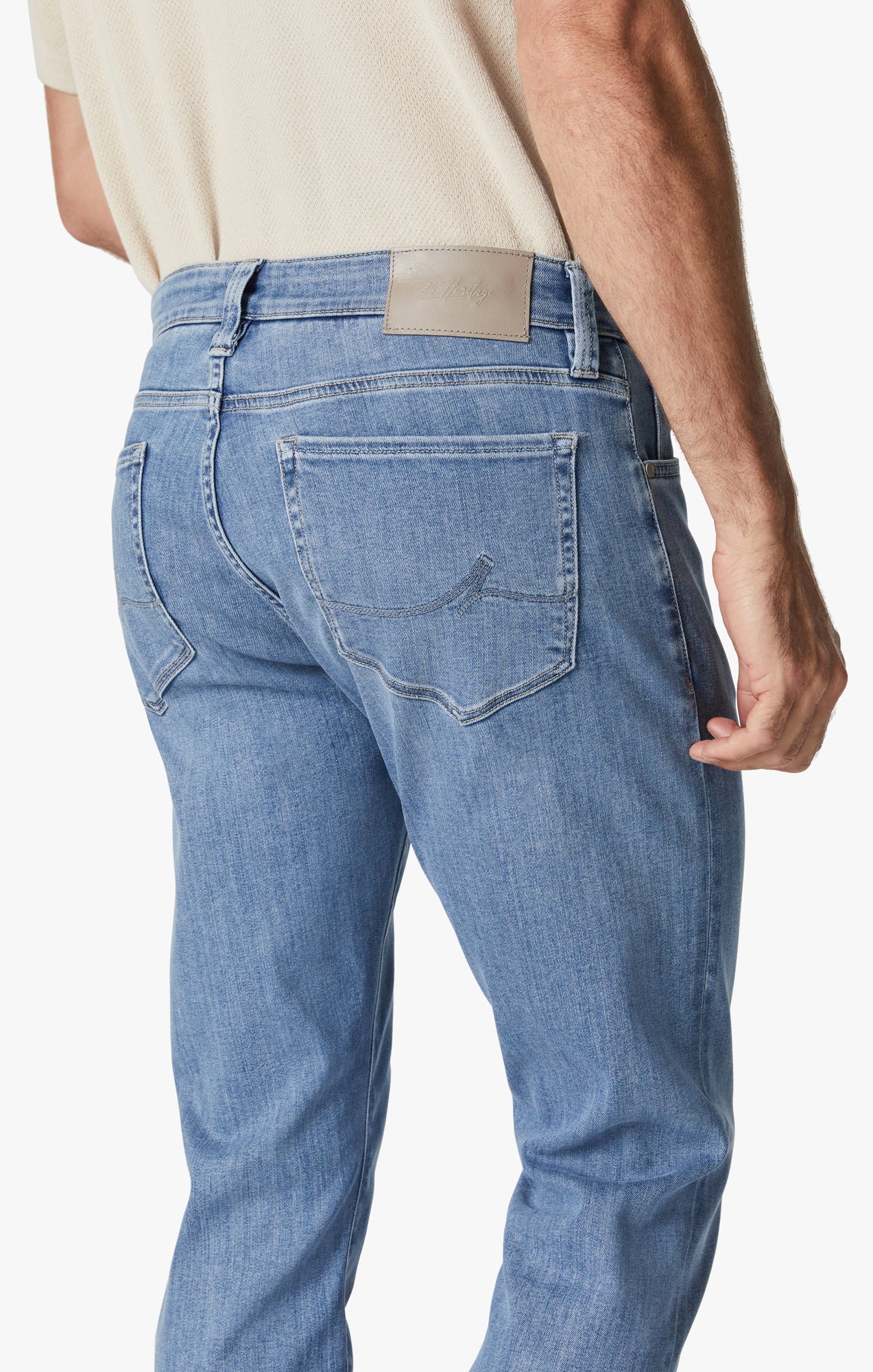 Courage Straight Leg Jeans In Light Brushed Urban Image 6
