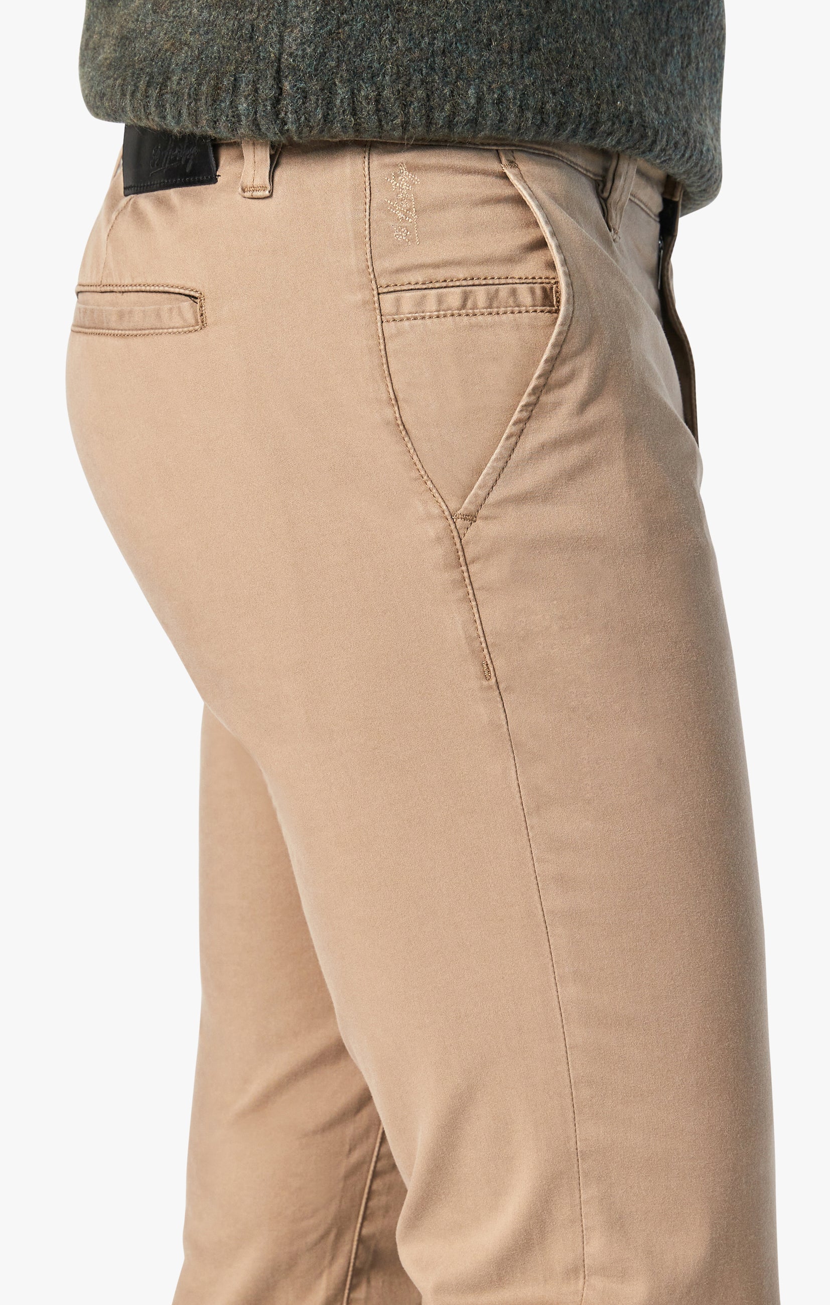 Charisma Relaxed Straight Chino In Khaki Twill
