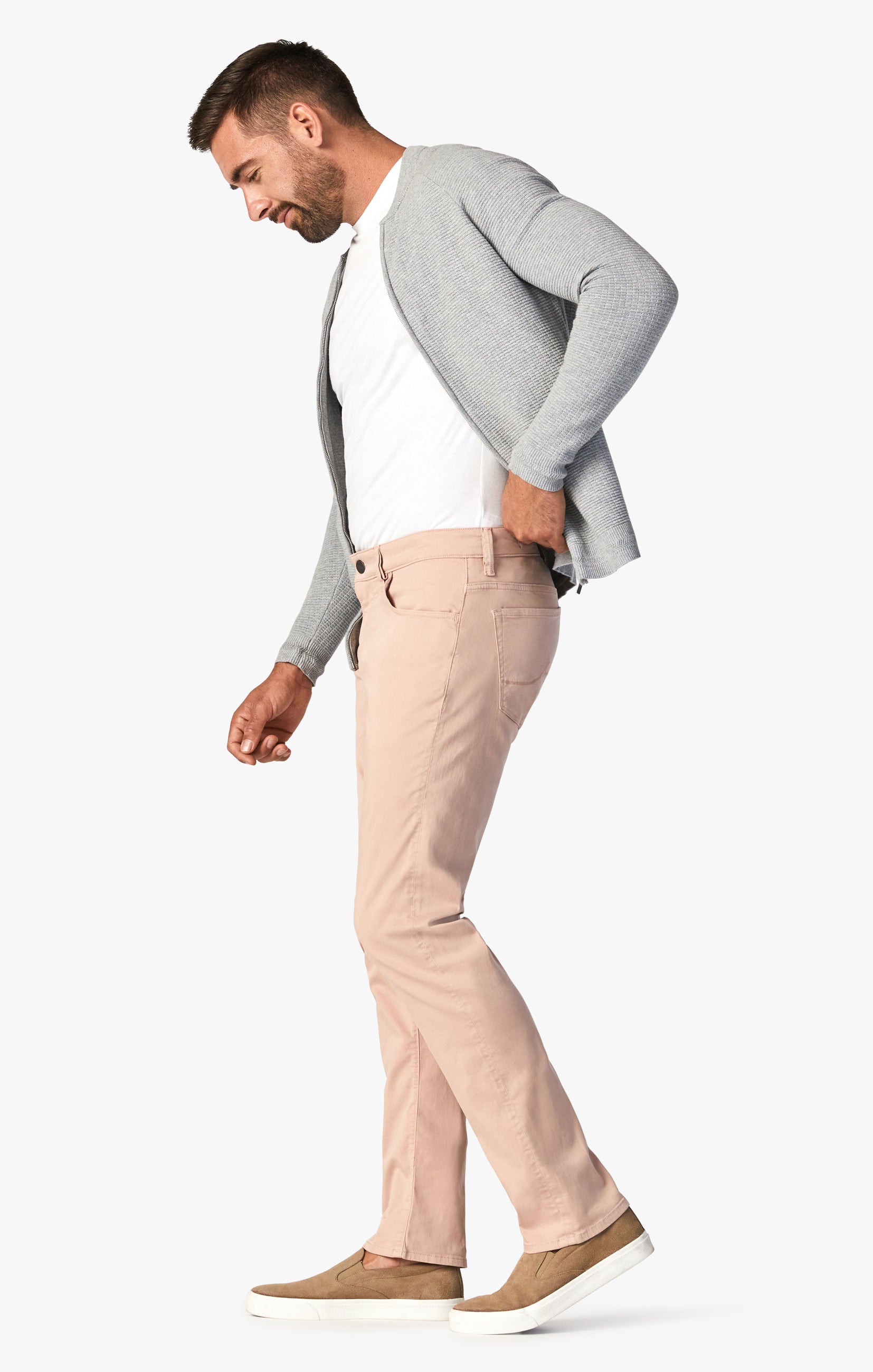 Courage Straight Leg Pants In Rose Twill Image 4