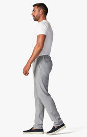 Verona Slim Leg Chino Pants In Grey High-Flyer