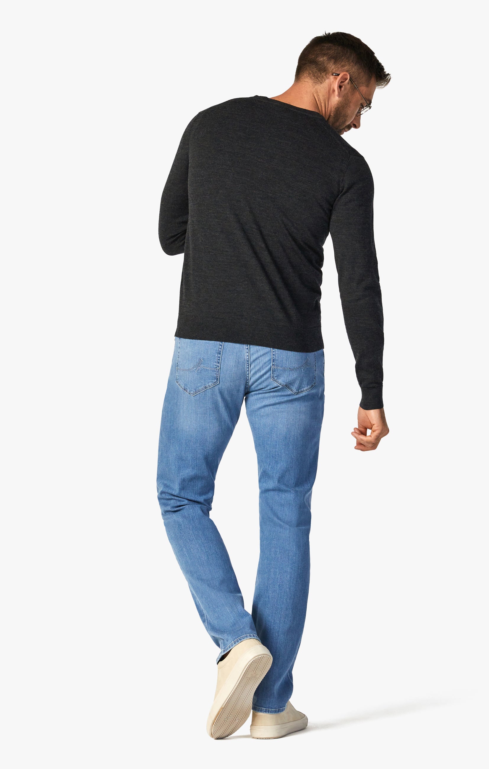 BOSS  Regularfit jeans in darkblue supersoft denim