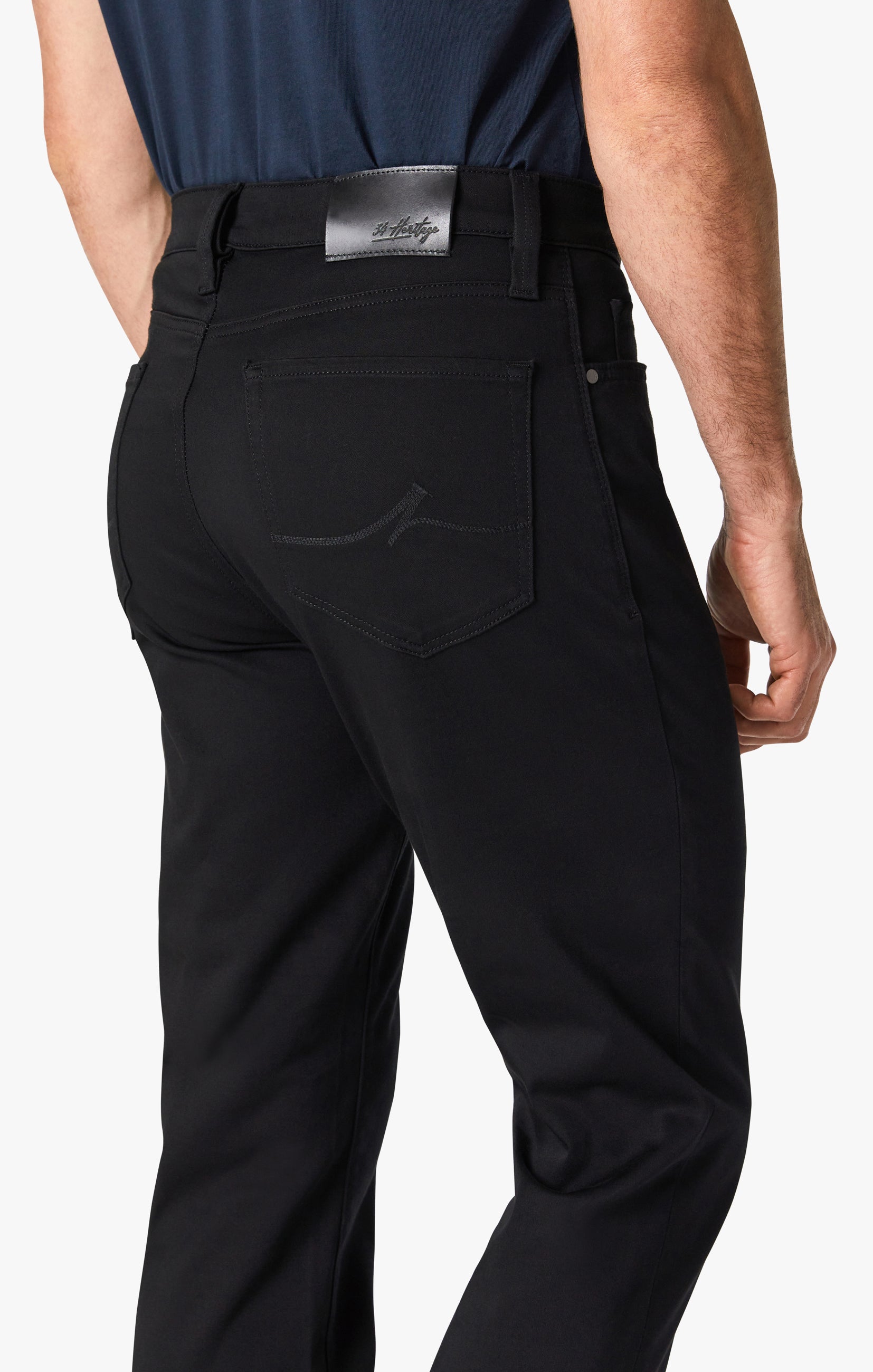 Charisma Relaxed Straight Pants In Select Double Black Image 4