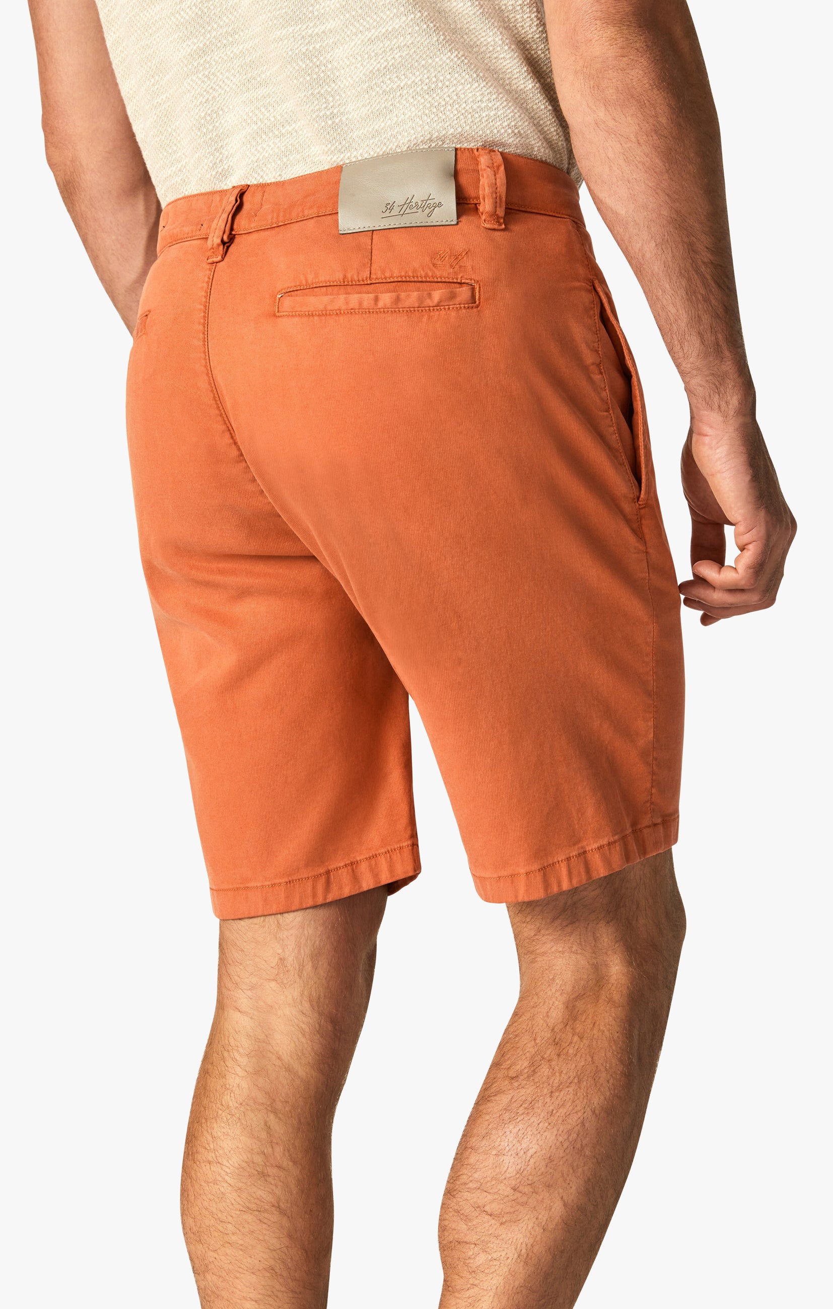 Nevada Shorts In Orange Rust Soft Touch Image 4