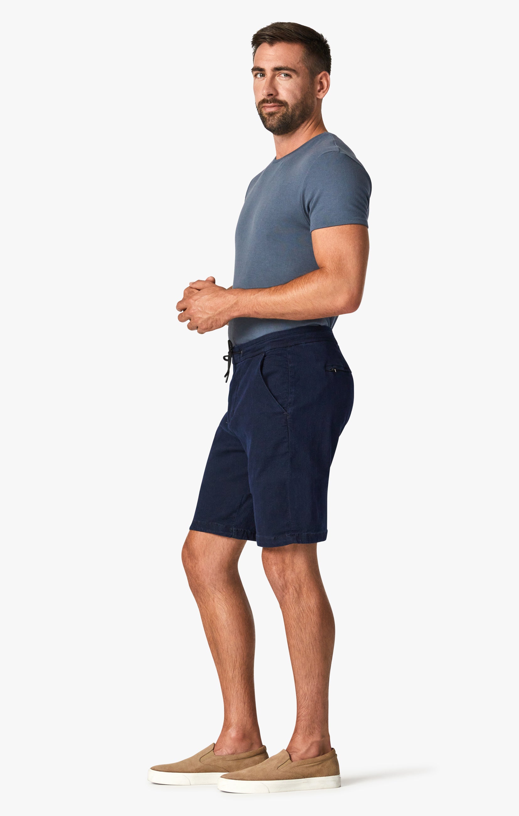 Conor Shorts in Deep Blue Soft Sporty Image 3