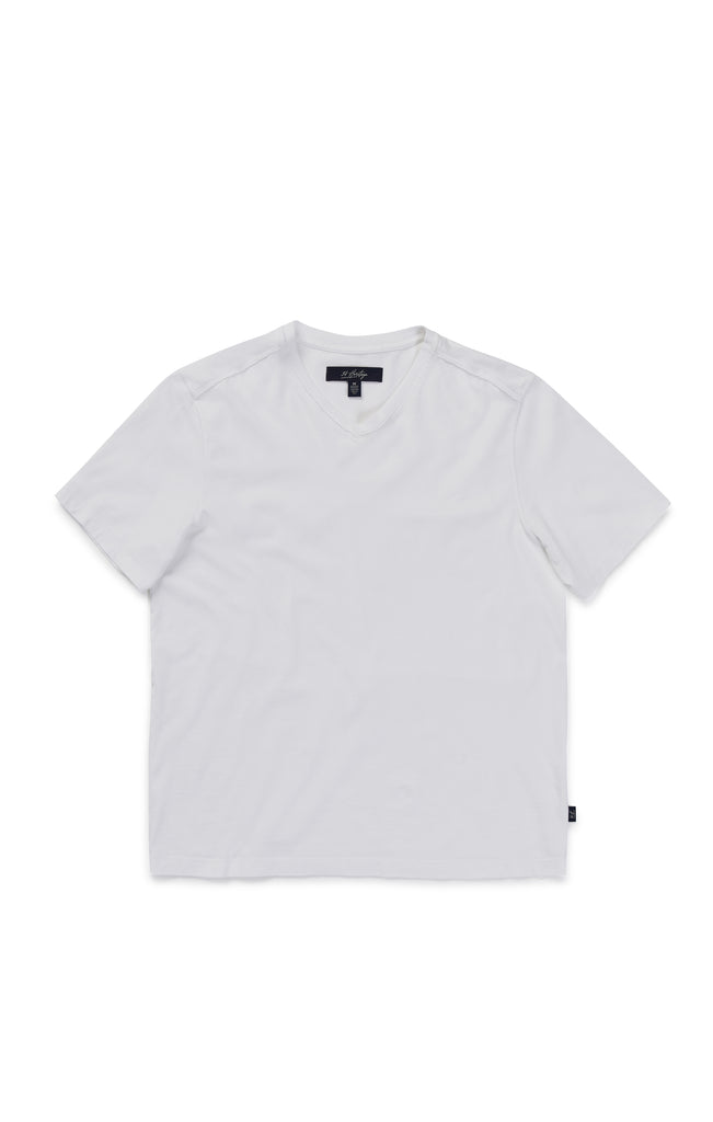 34 Heritage Men's Deconstructed V-Neck T-Shirt in White
