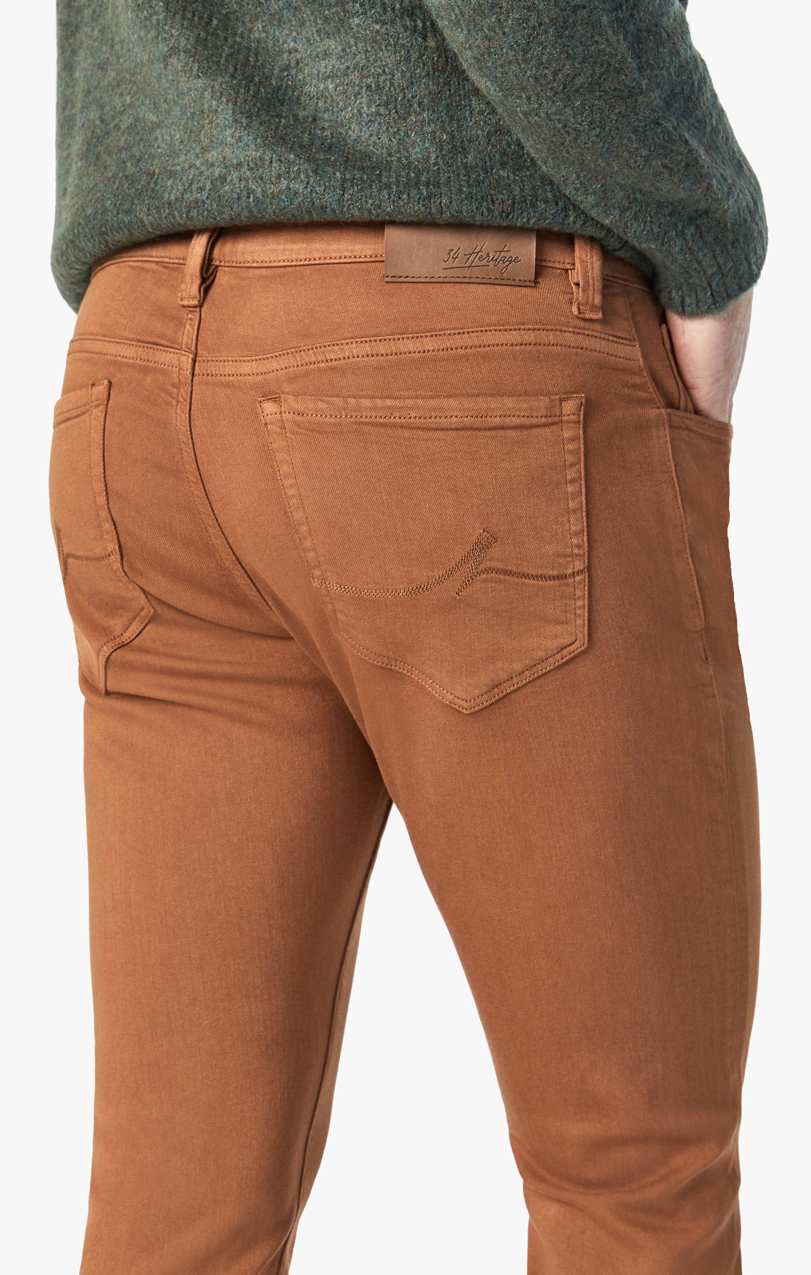 Courage Straight Leg Pants In Toffee Comfort Image 3