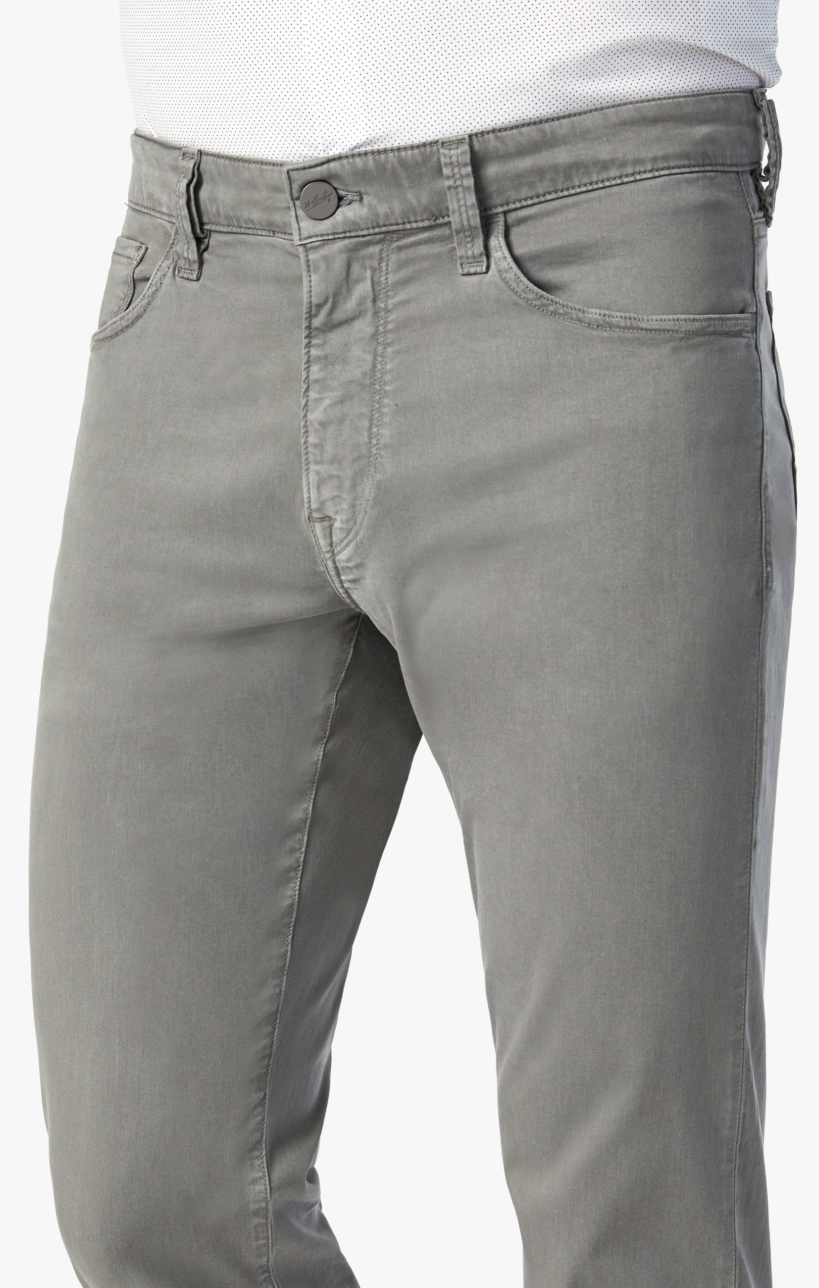 Charisma Relaxed Straight Pants In Pewter Twill Image 7
