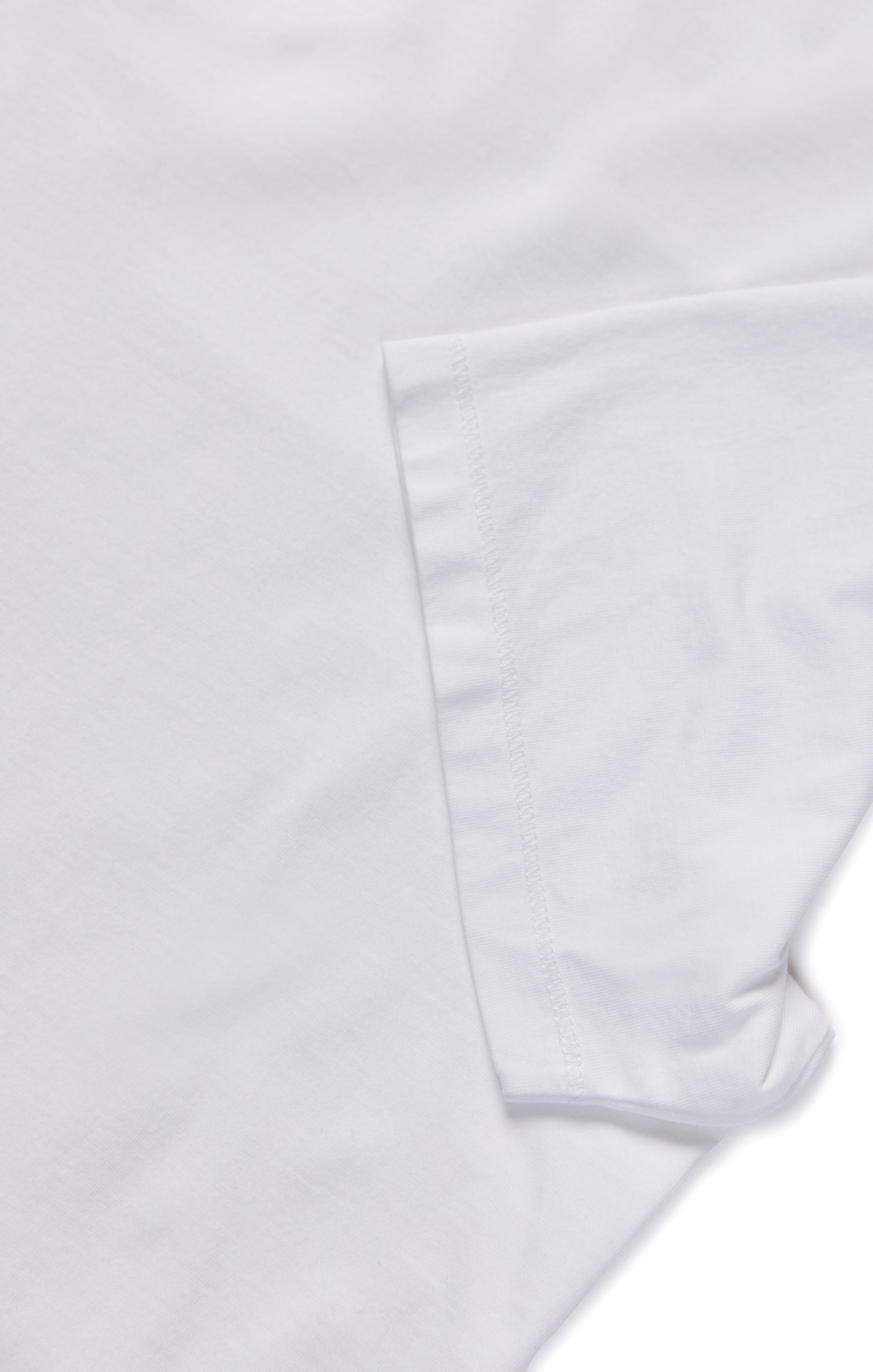 Deconstructed V-Neck T-Shirt in White Image 10