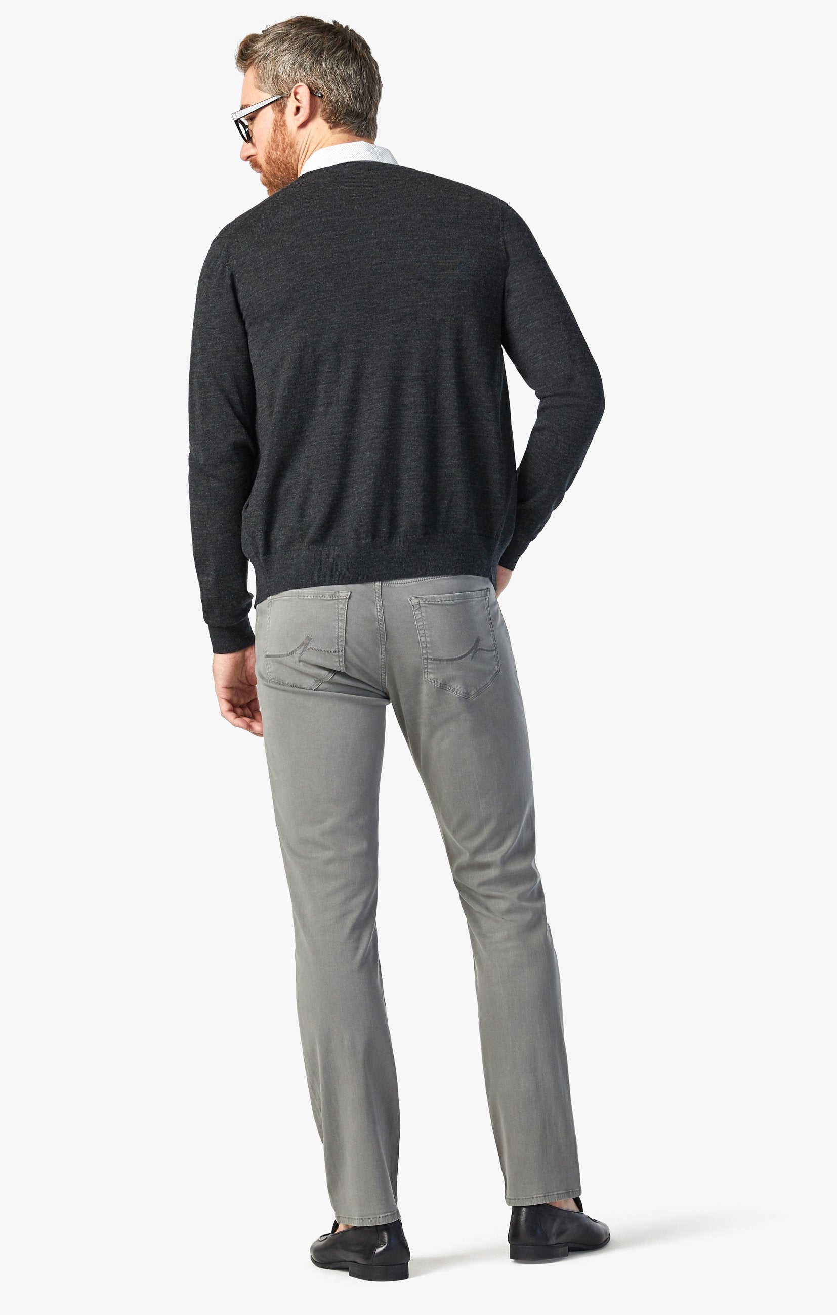 Charisma Relaxed Straight Pants In Pewter Twill Image 4